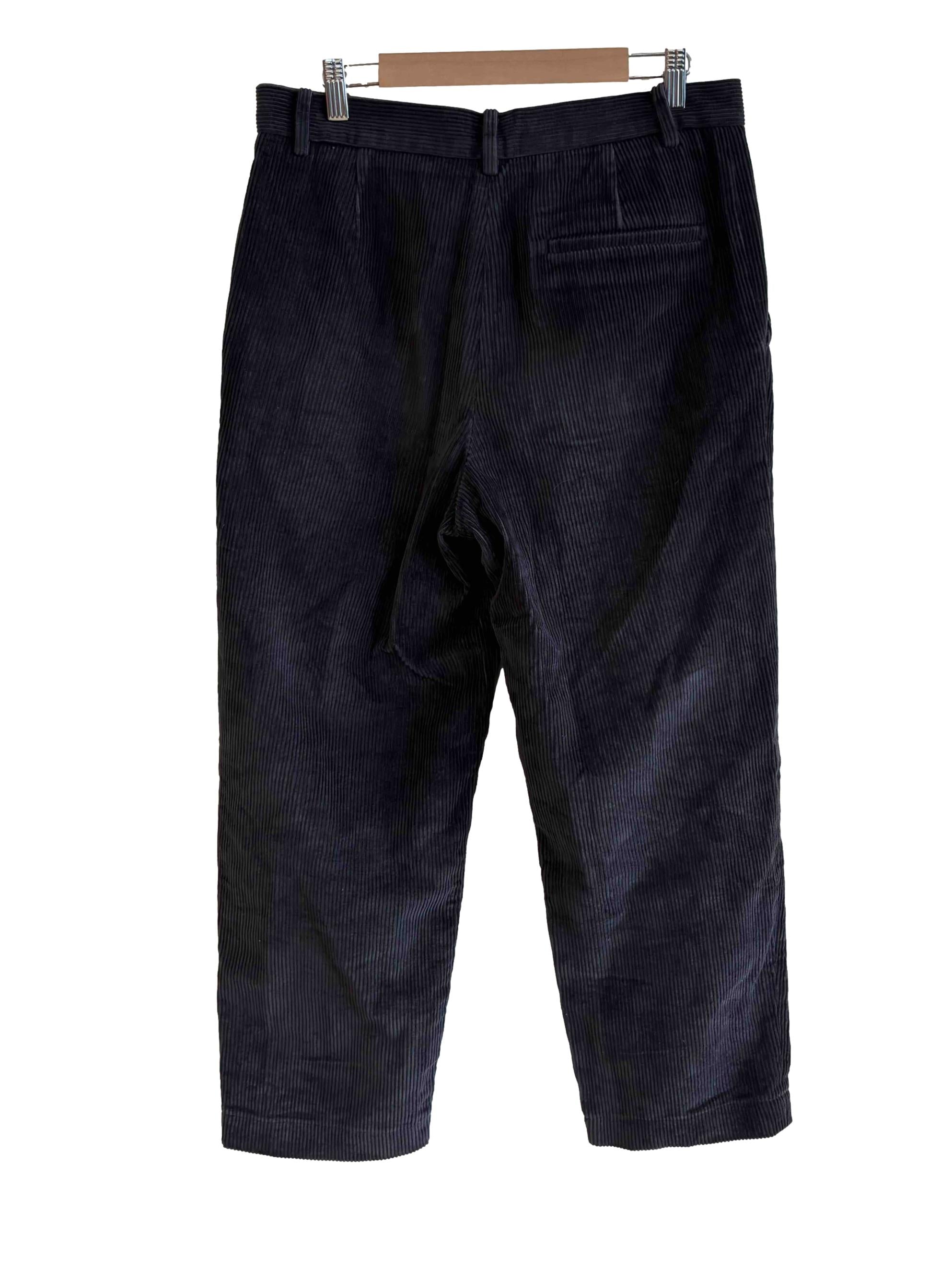 Washed Black Corduroy Pant