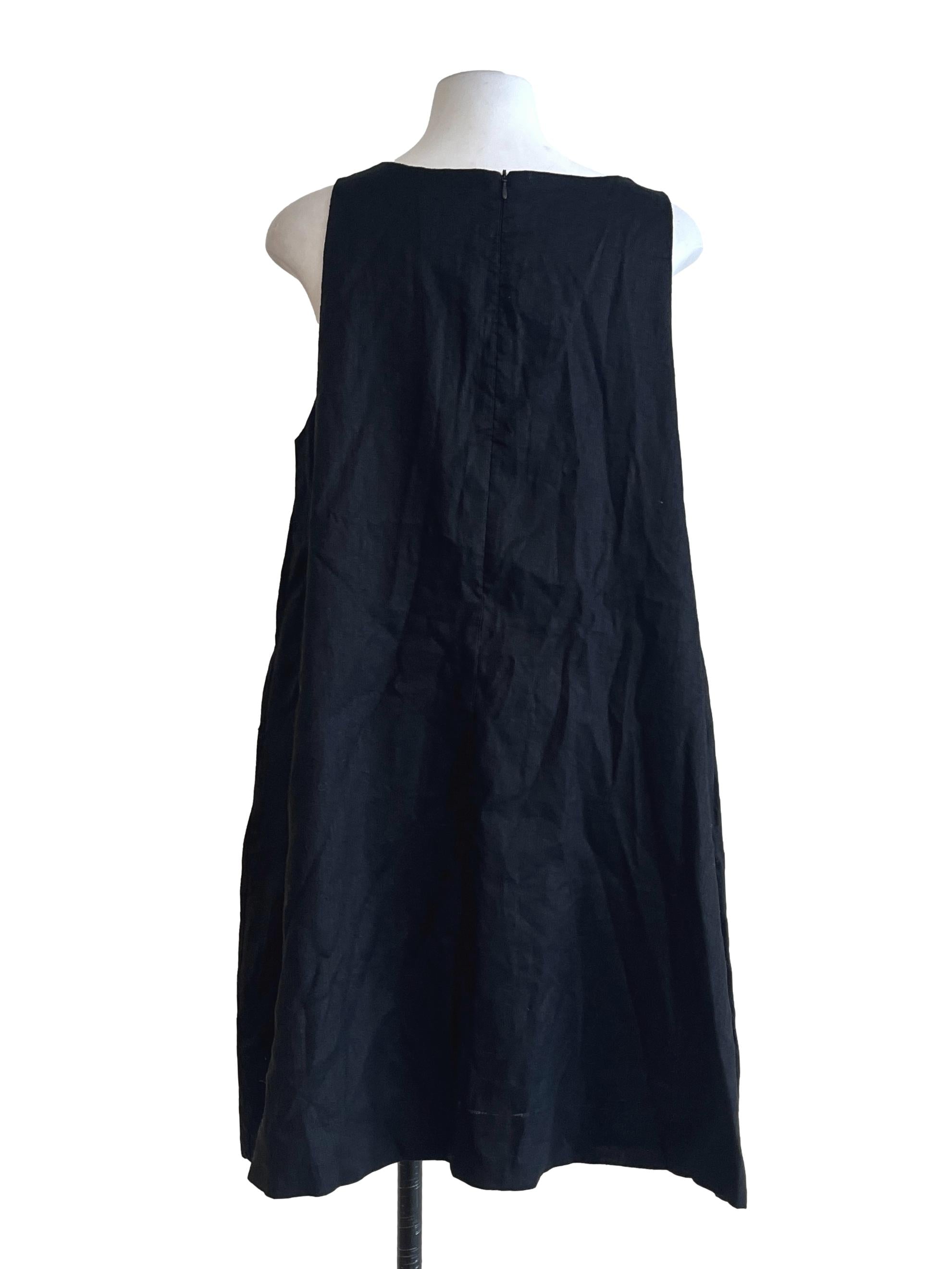 Pitch Black Tunic Sleeveless Dress TEM