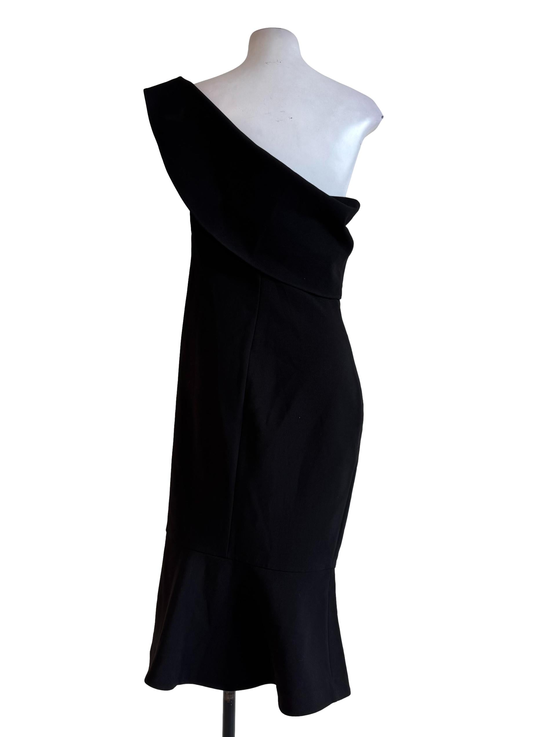 Ink Black Strapless Mermaid Dress