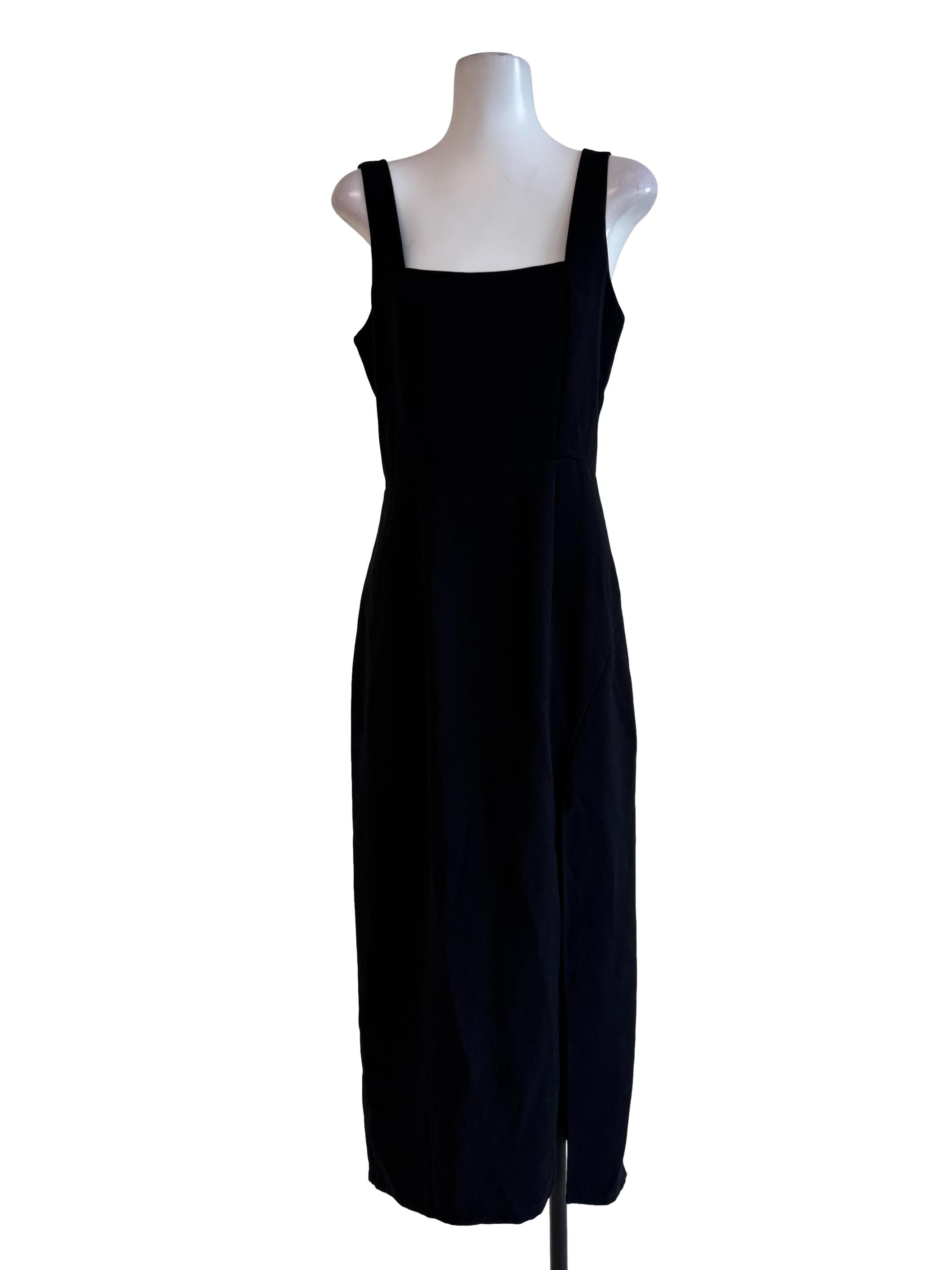 Midnight Black Empire Dress