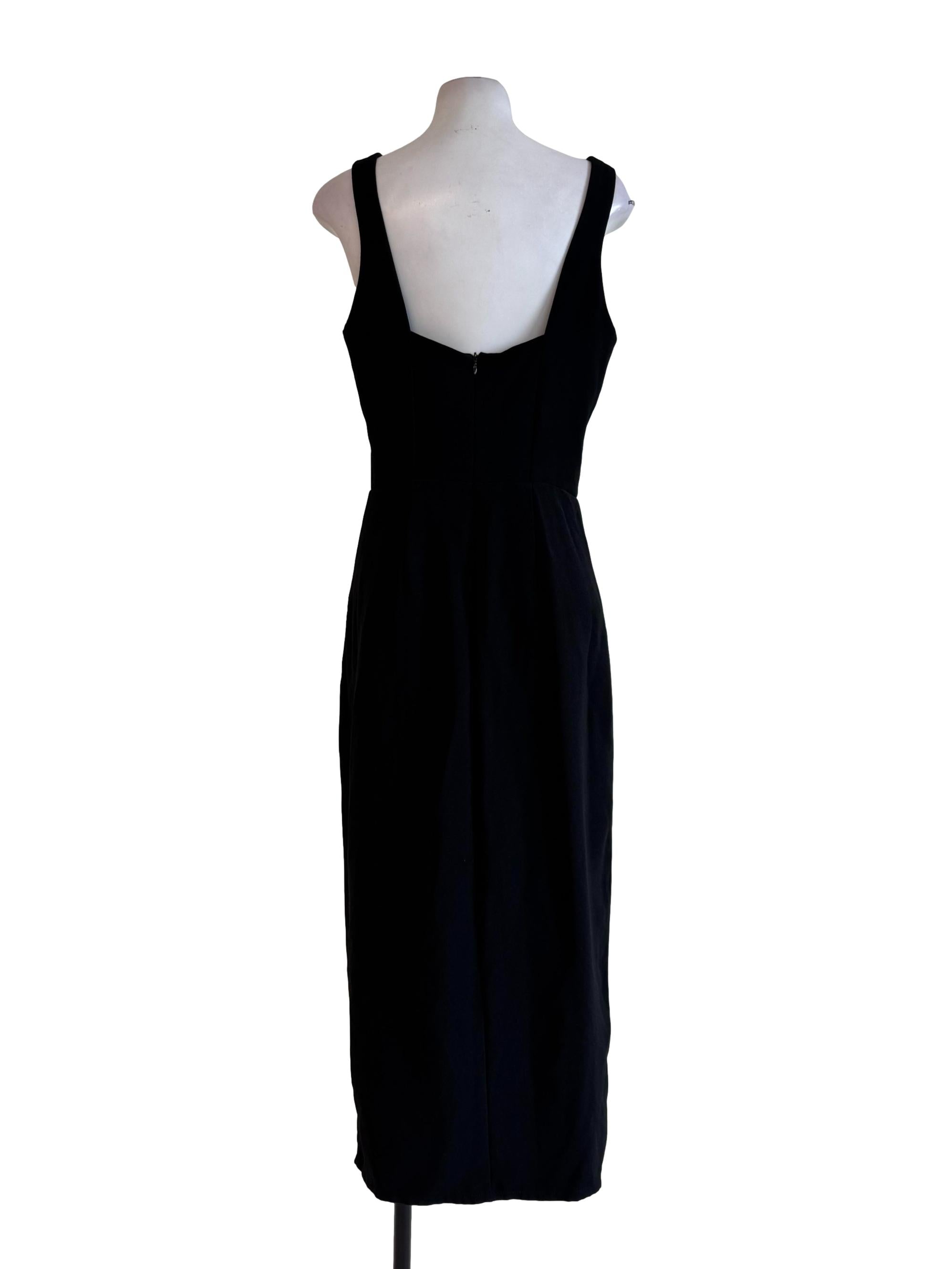 Midnight Black Empire Dress