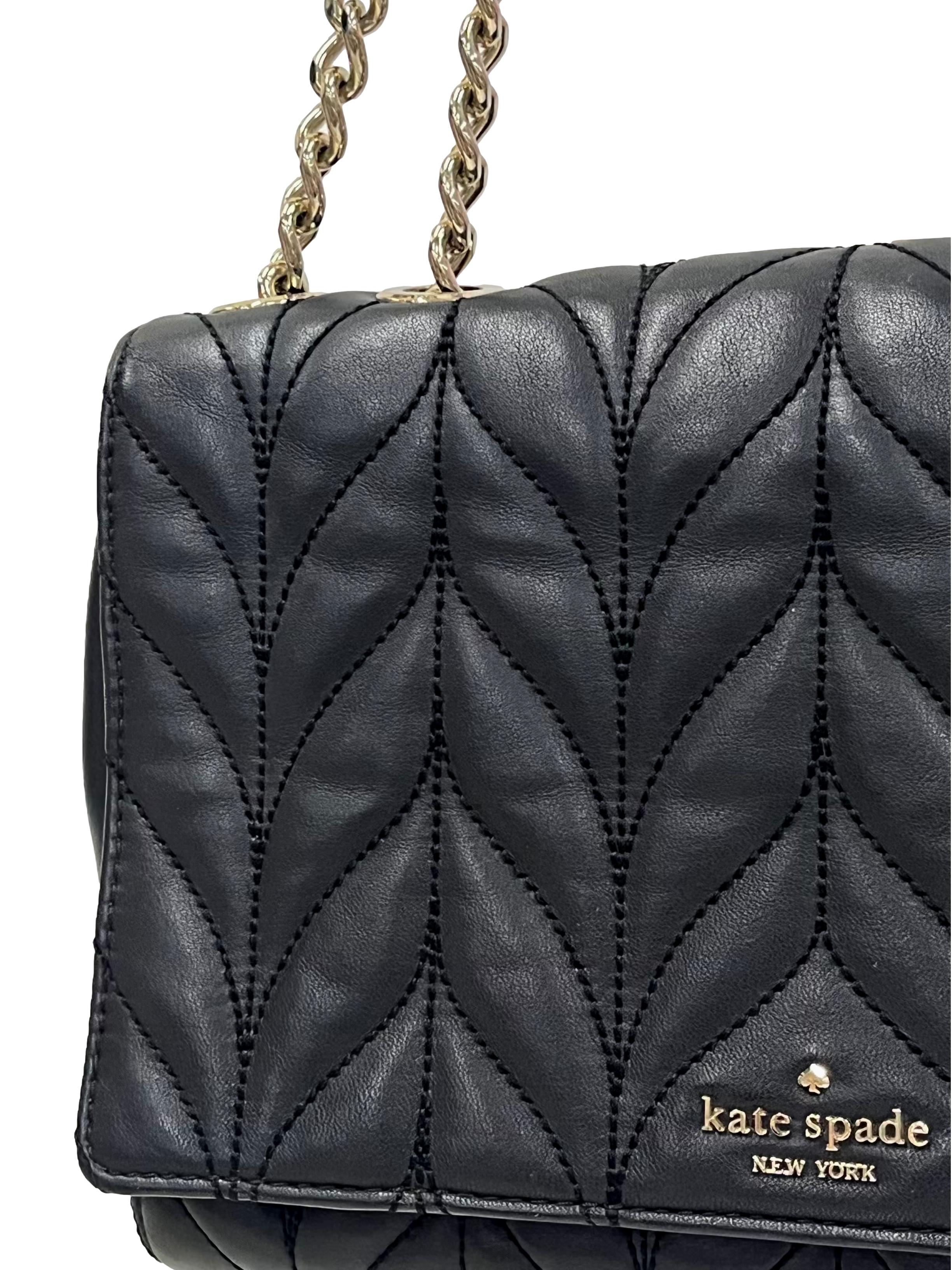 Black Gold Hardware Briar Lane Quilted Leather Emelyn Shoulder Bag