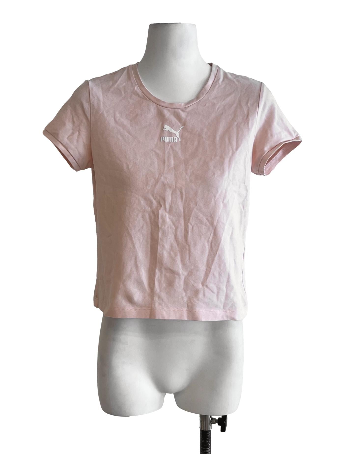 Blush Pink Jewel Neckline T-Shirt