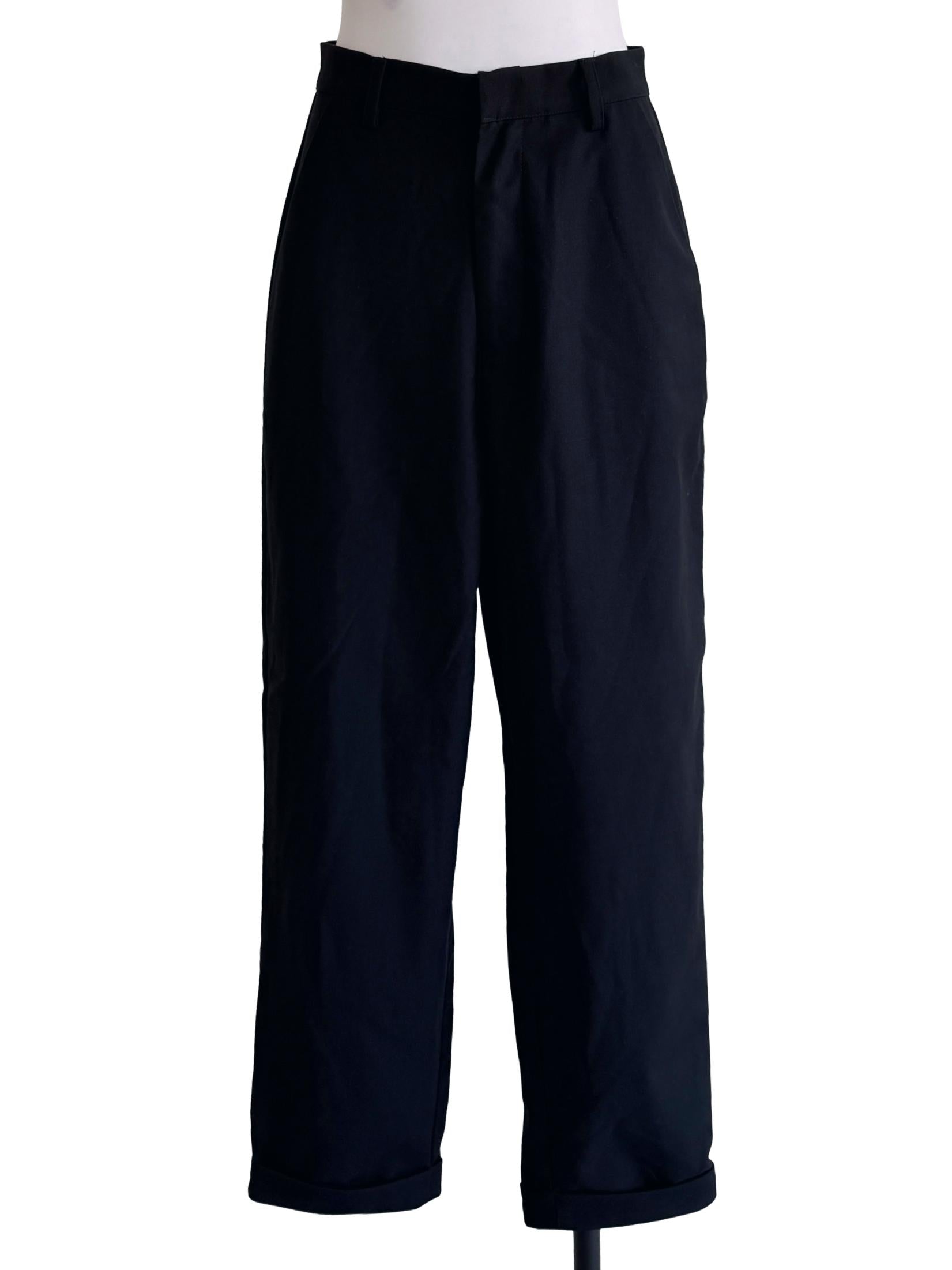 Black Straight Formal Pants