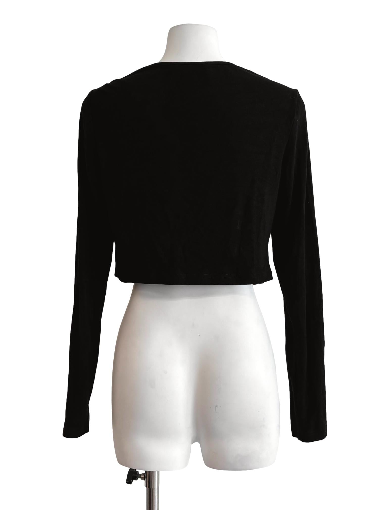 Black Diamond Neck Cotton Top