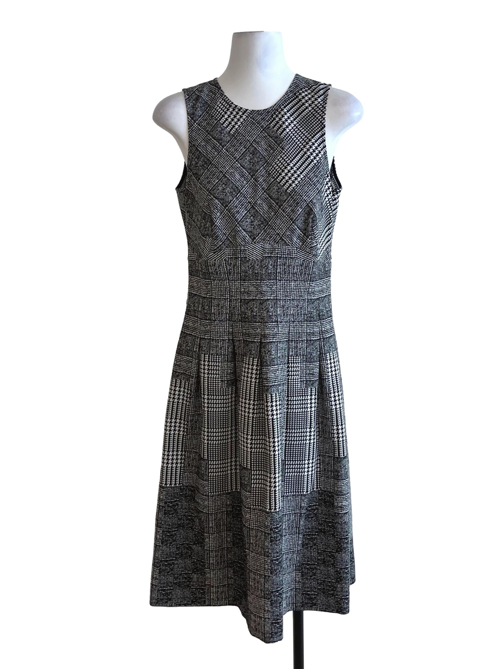 Black Nailshead A-Line Dress