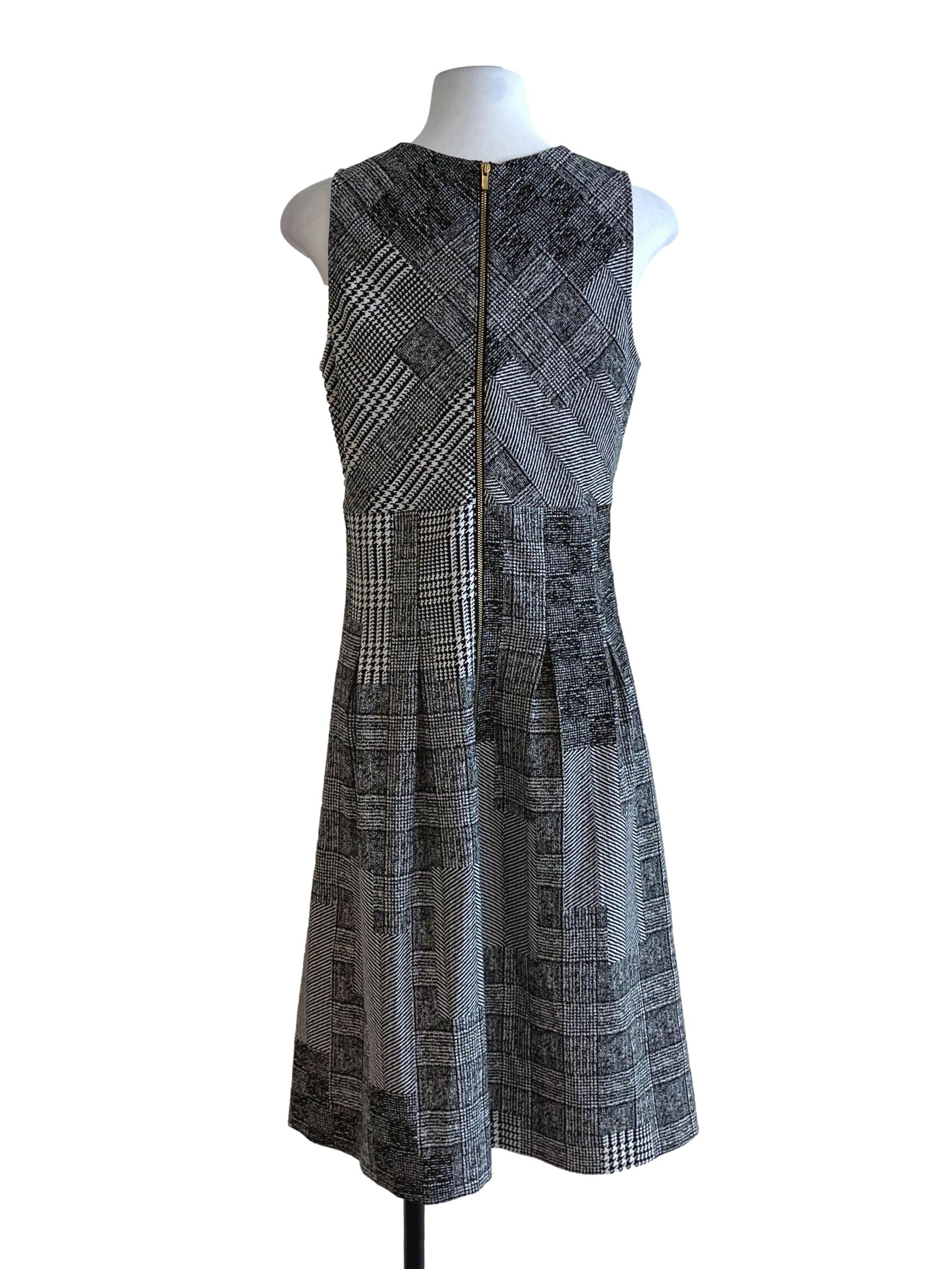 Black Nailshead A-Line Dress