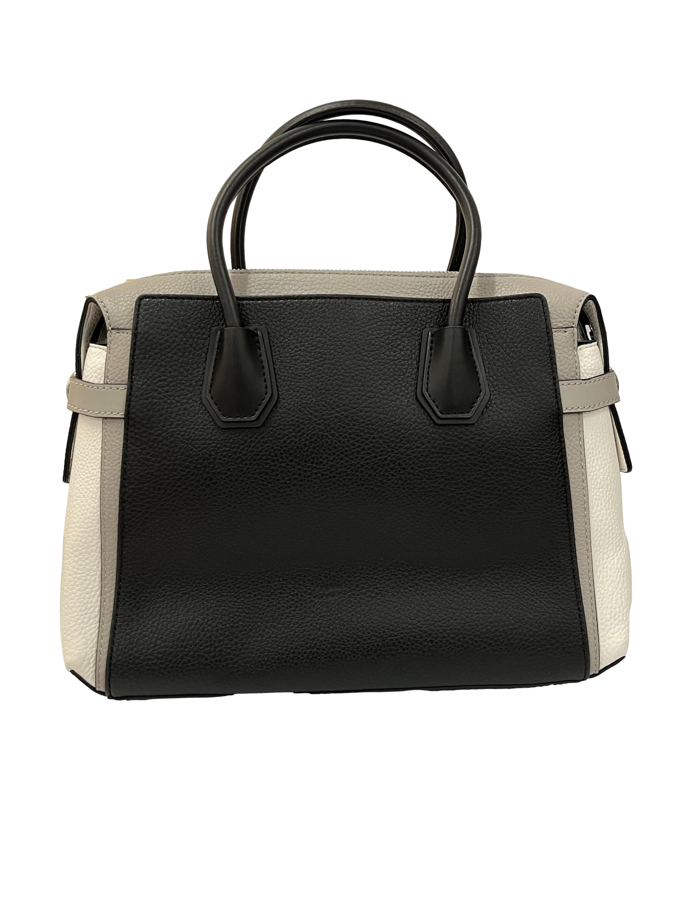 Multicolour Leather Mercer Medium Color Block Satchel Bag CSN