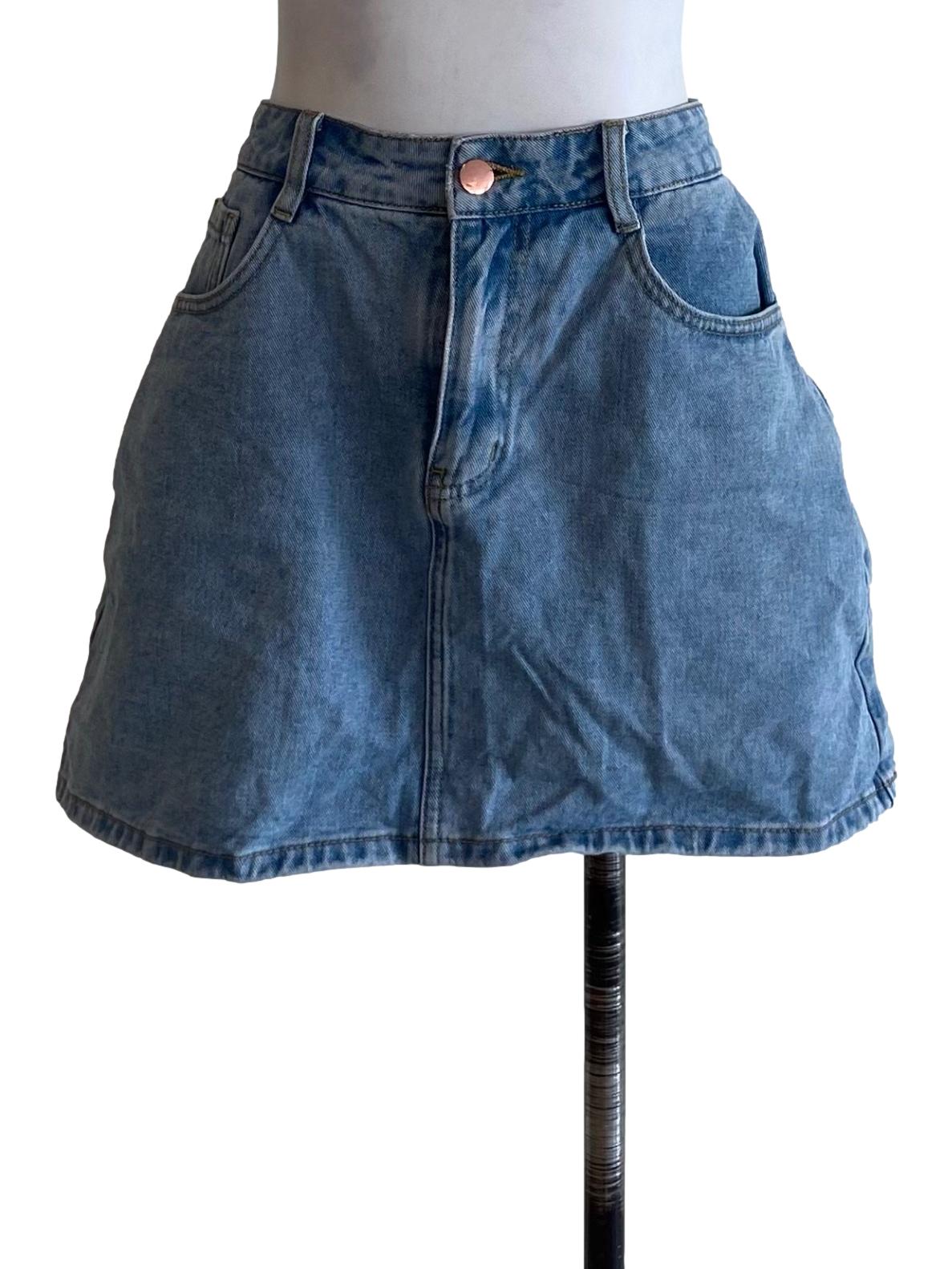 Soft Light Denim Blue Skorts