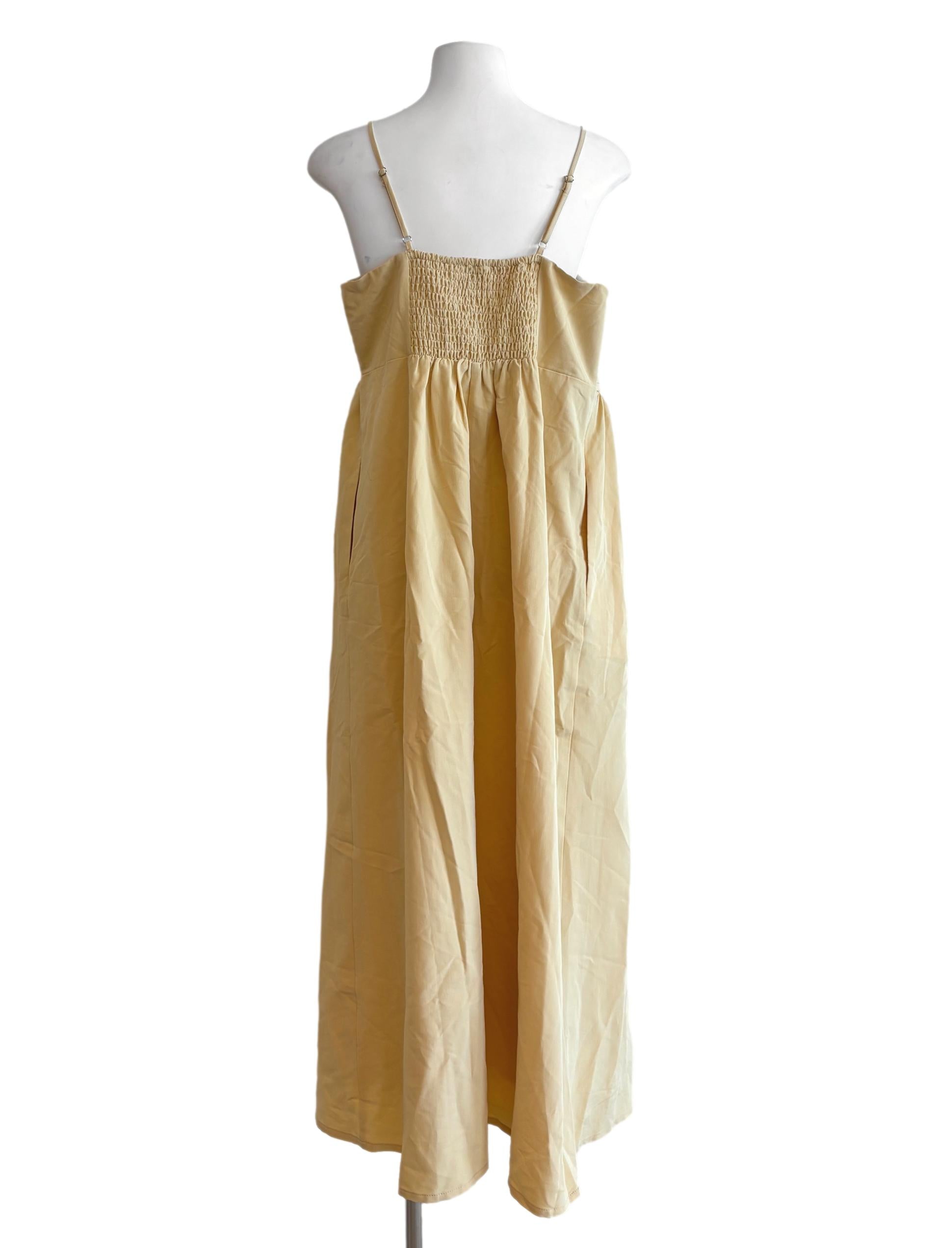 Mellow Yellow Spaghetti Strap Dress