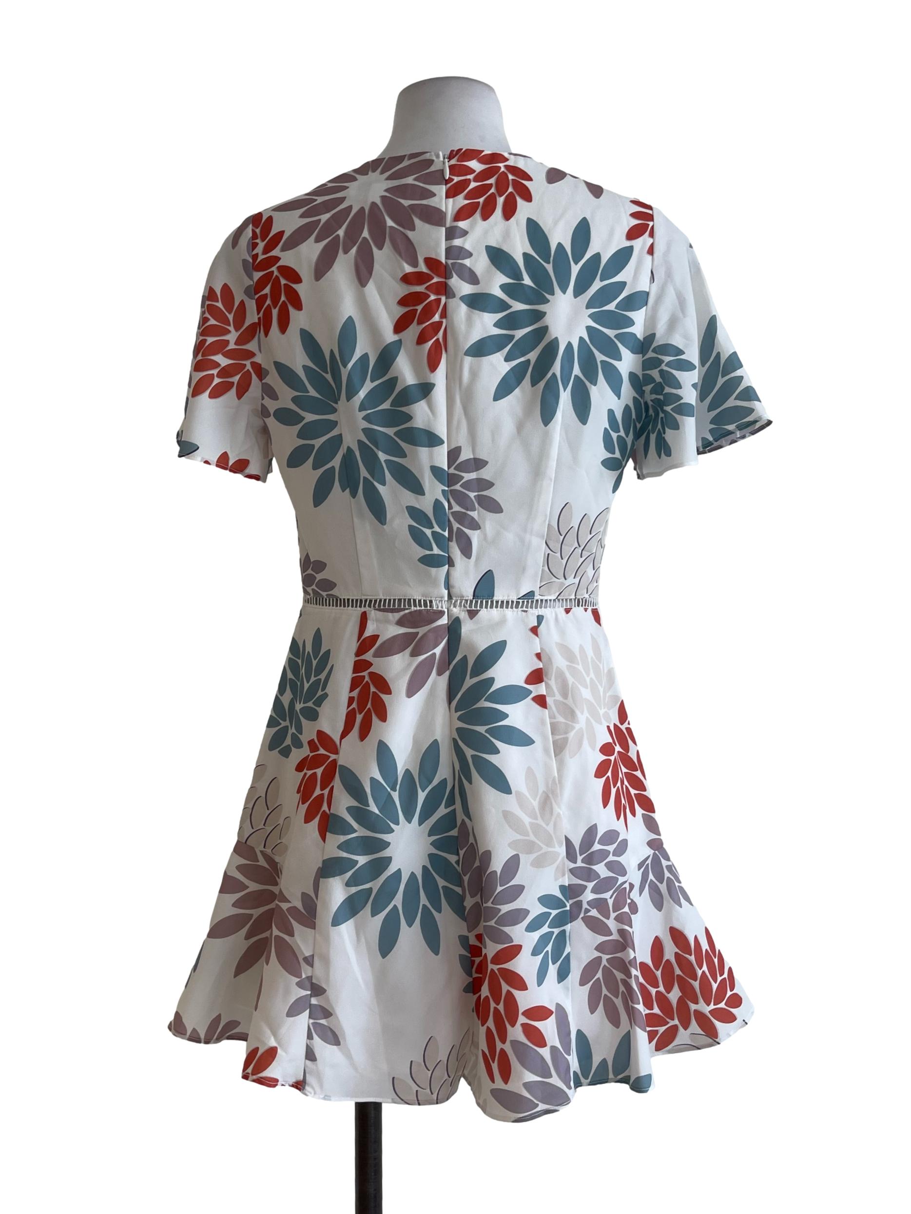 Off White Printed Romper LB
