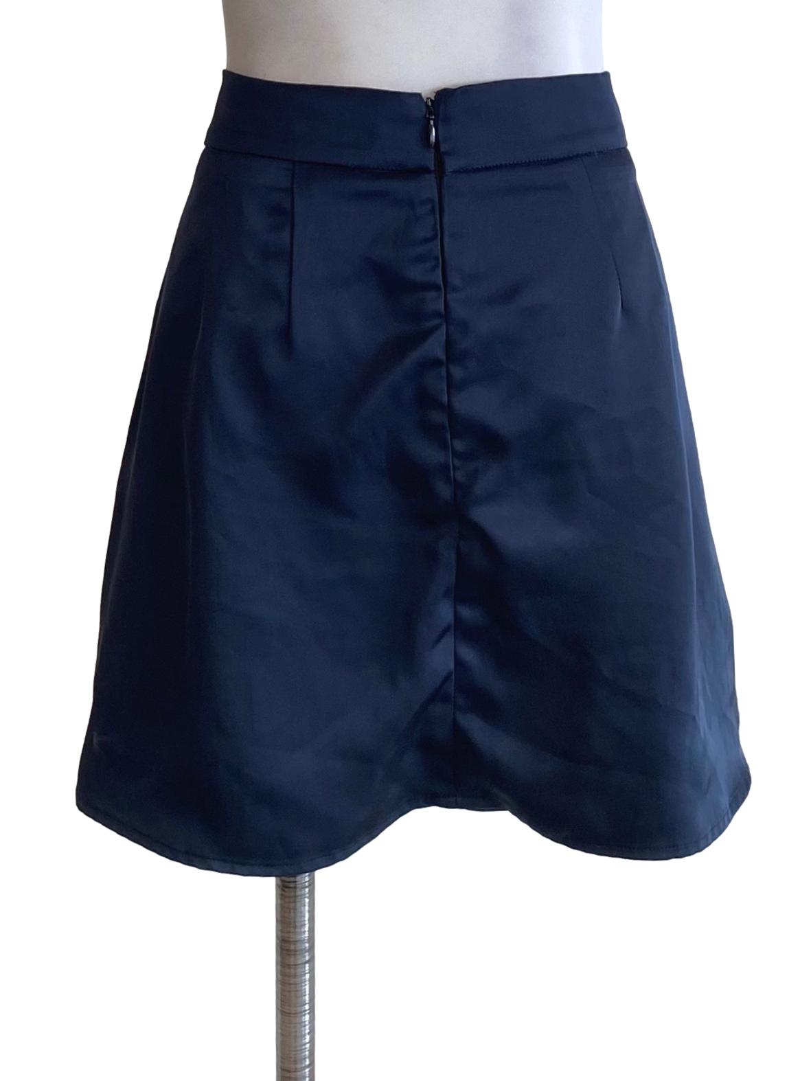 Dark Blue Satin Skorts