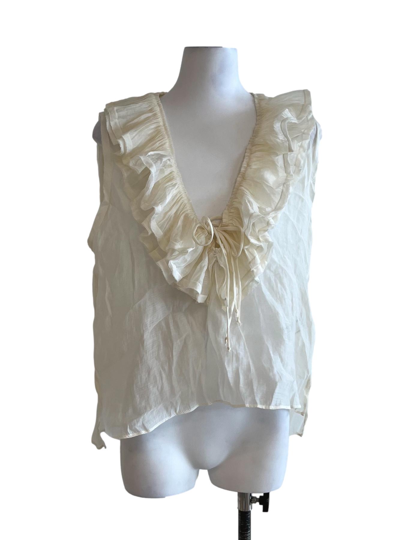 Buttermilk Yellow V-Neckline Blouse