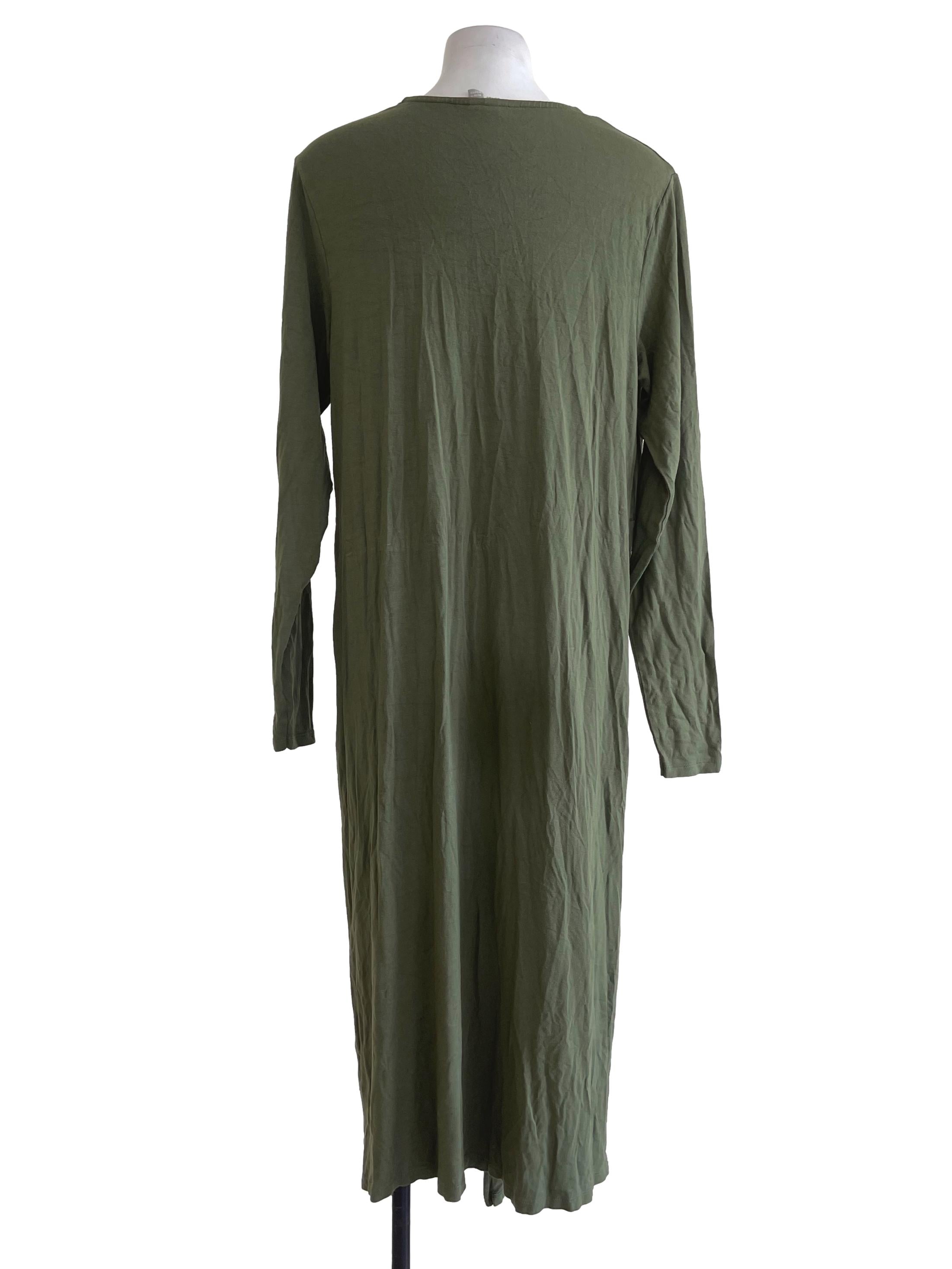Forest Green Twist Cotton Dress