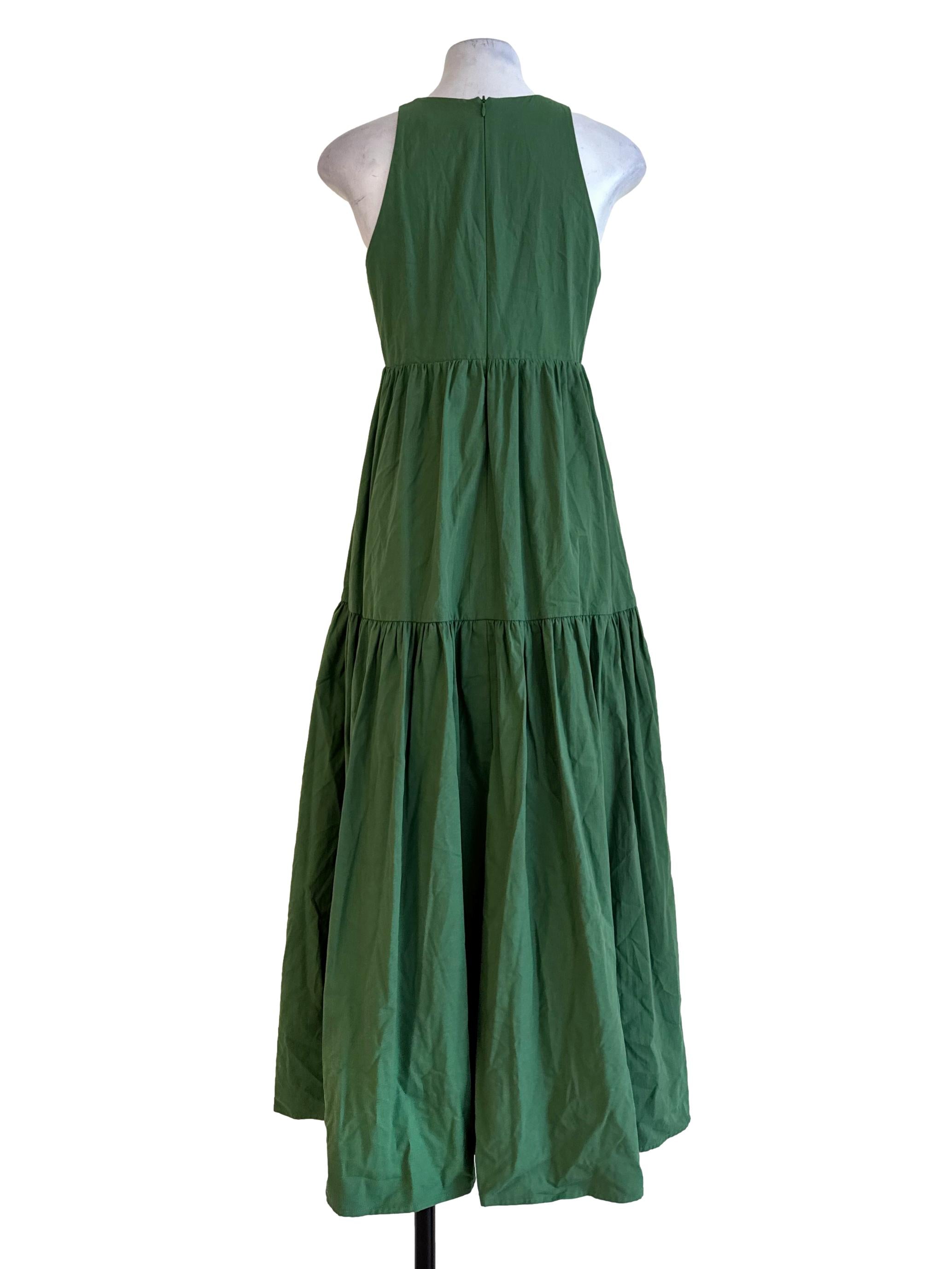 Froggy Green Sleeveless Dress