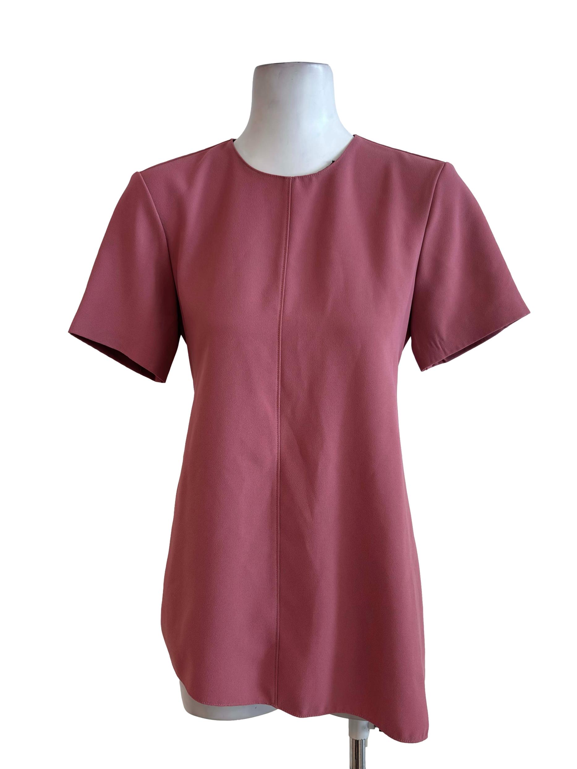 Blush Pink Asymmetrical Mini Dress