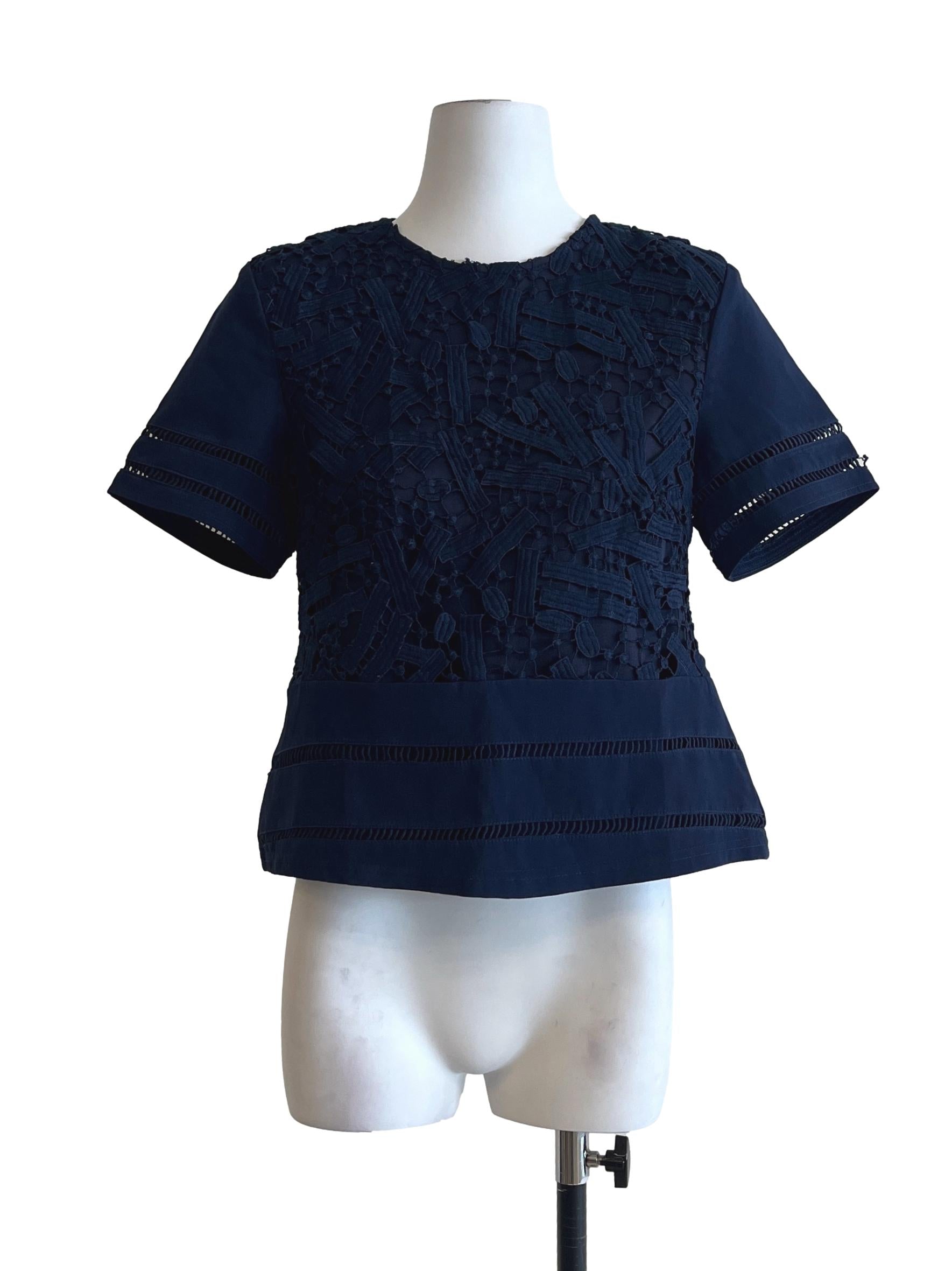 Peacock Blue Halter Short Sleeve Top
