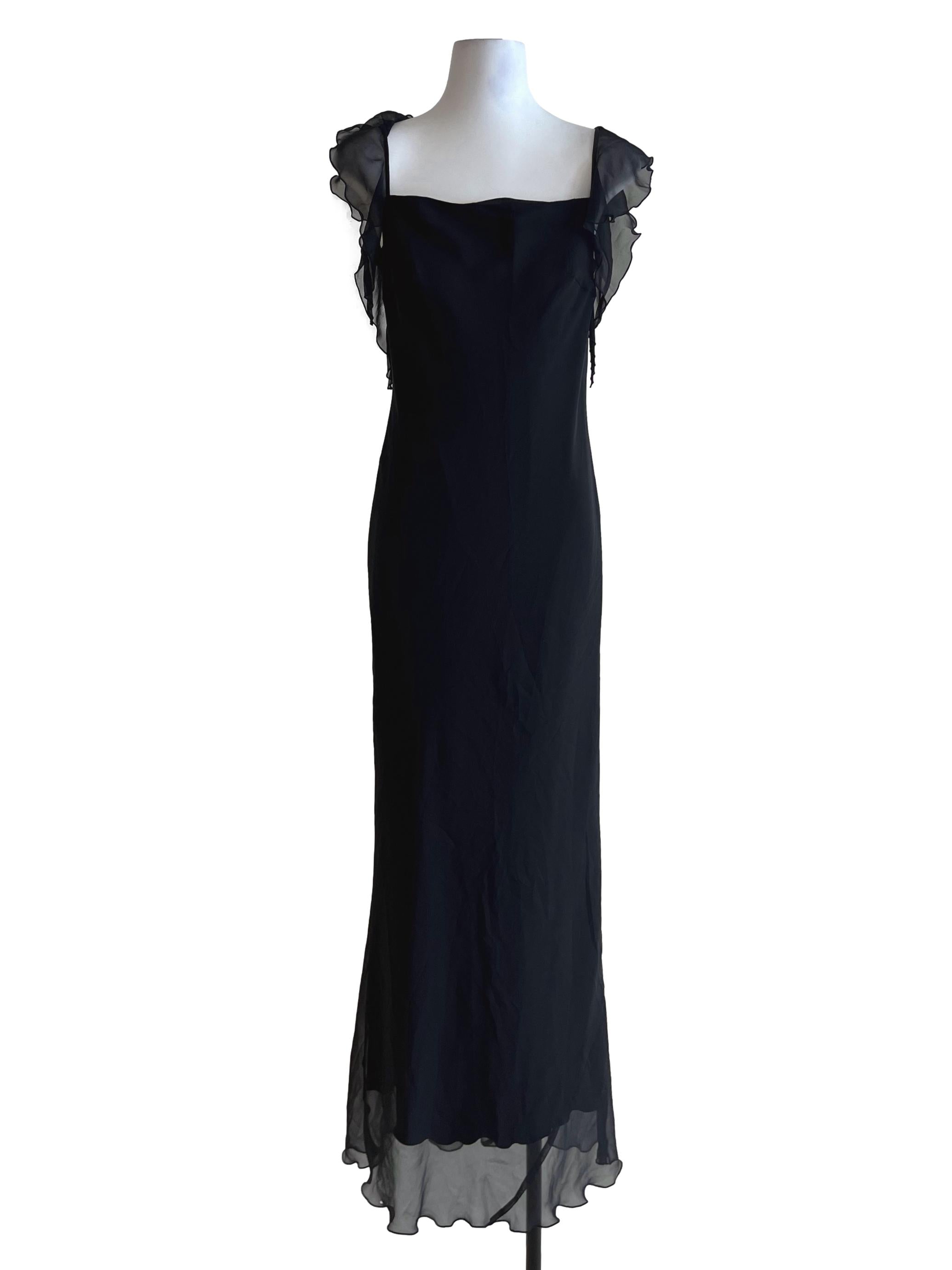 Black Square Neckline Sheath Dress
