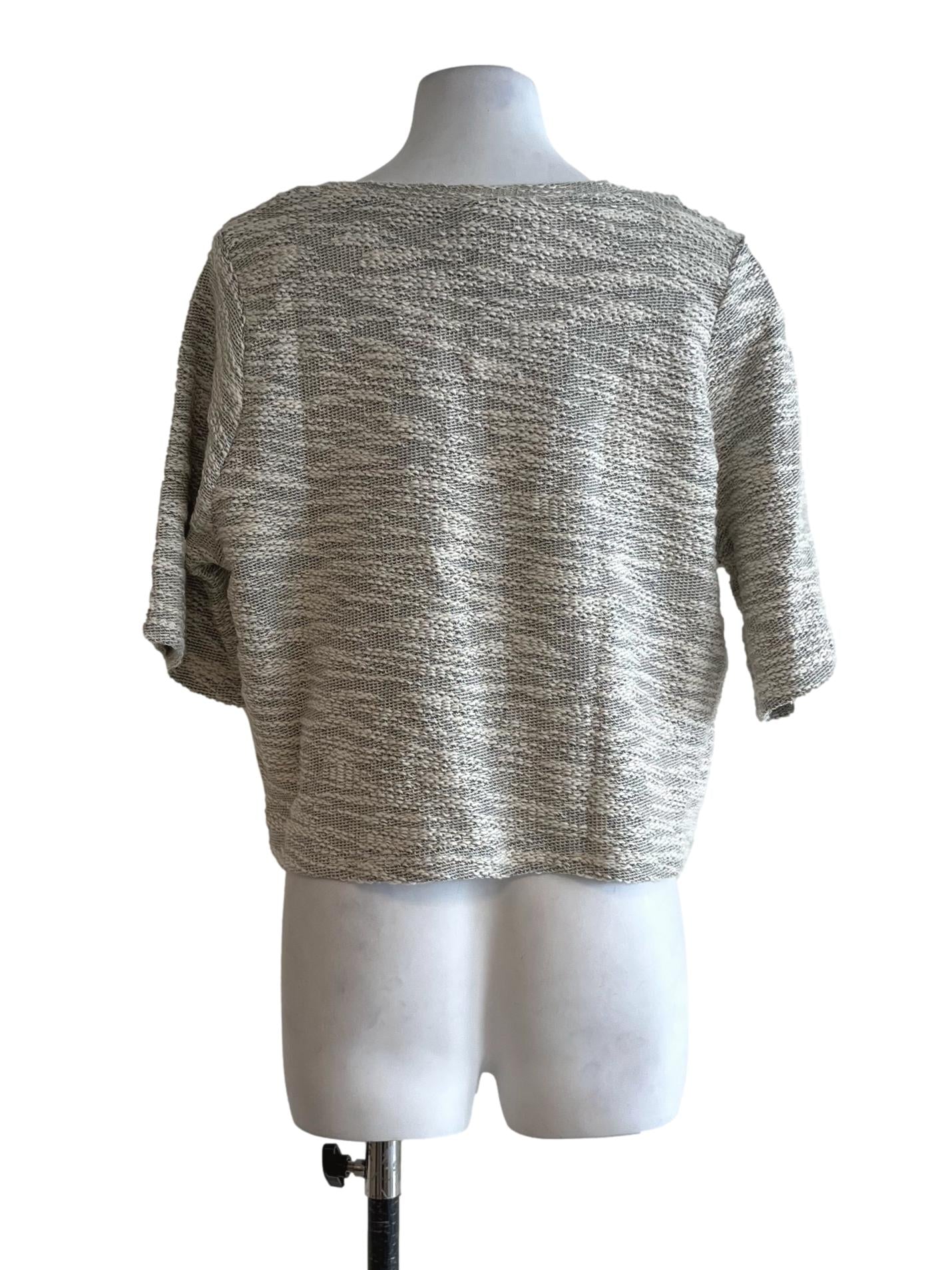 Beige Jewel Neckline Blouse