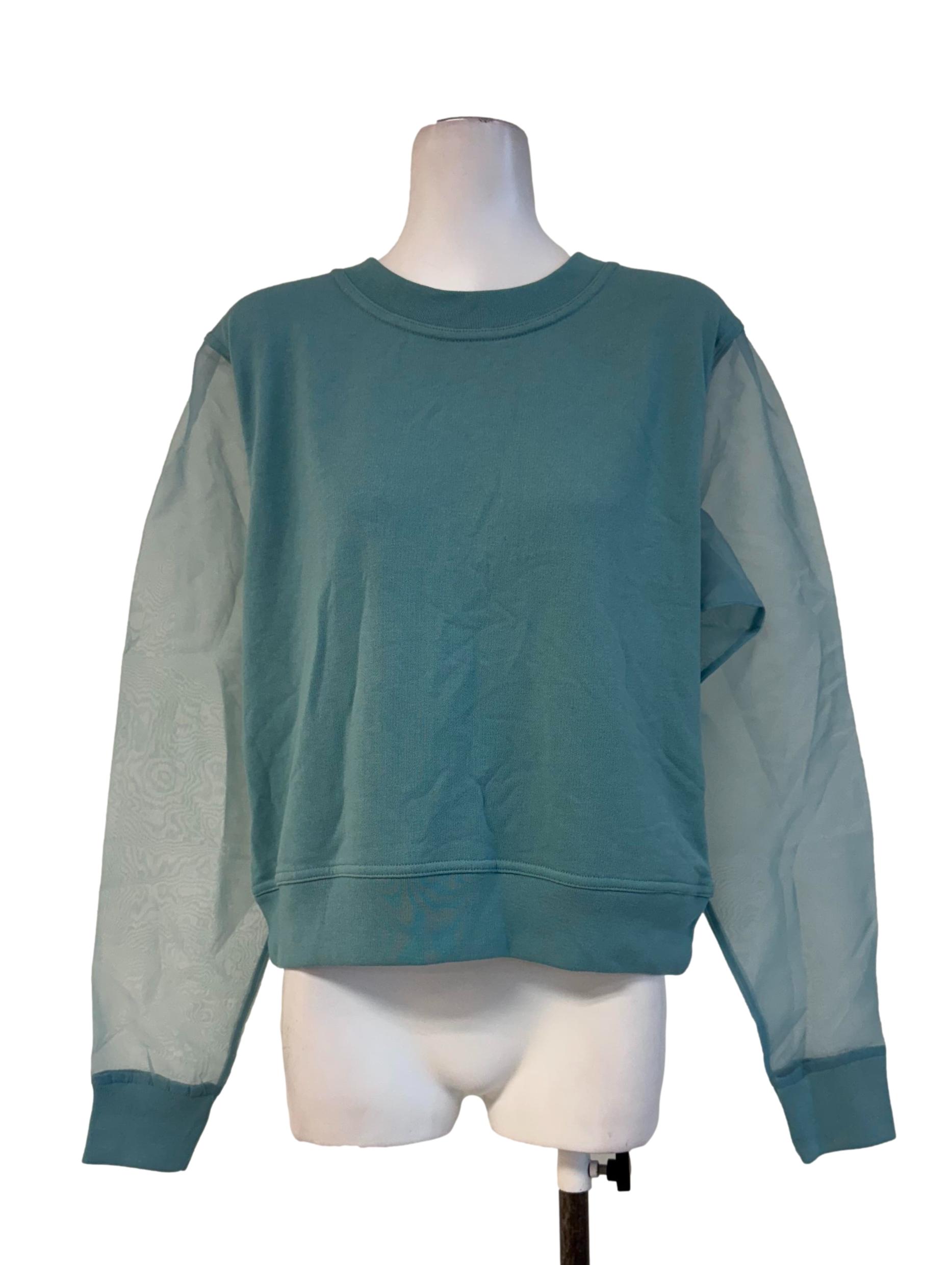 Fade Petrol Shrug Sweatshirt