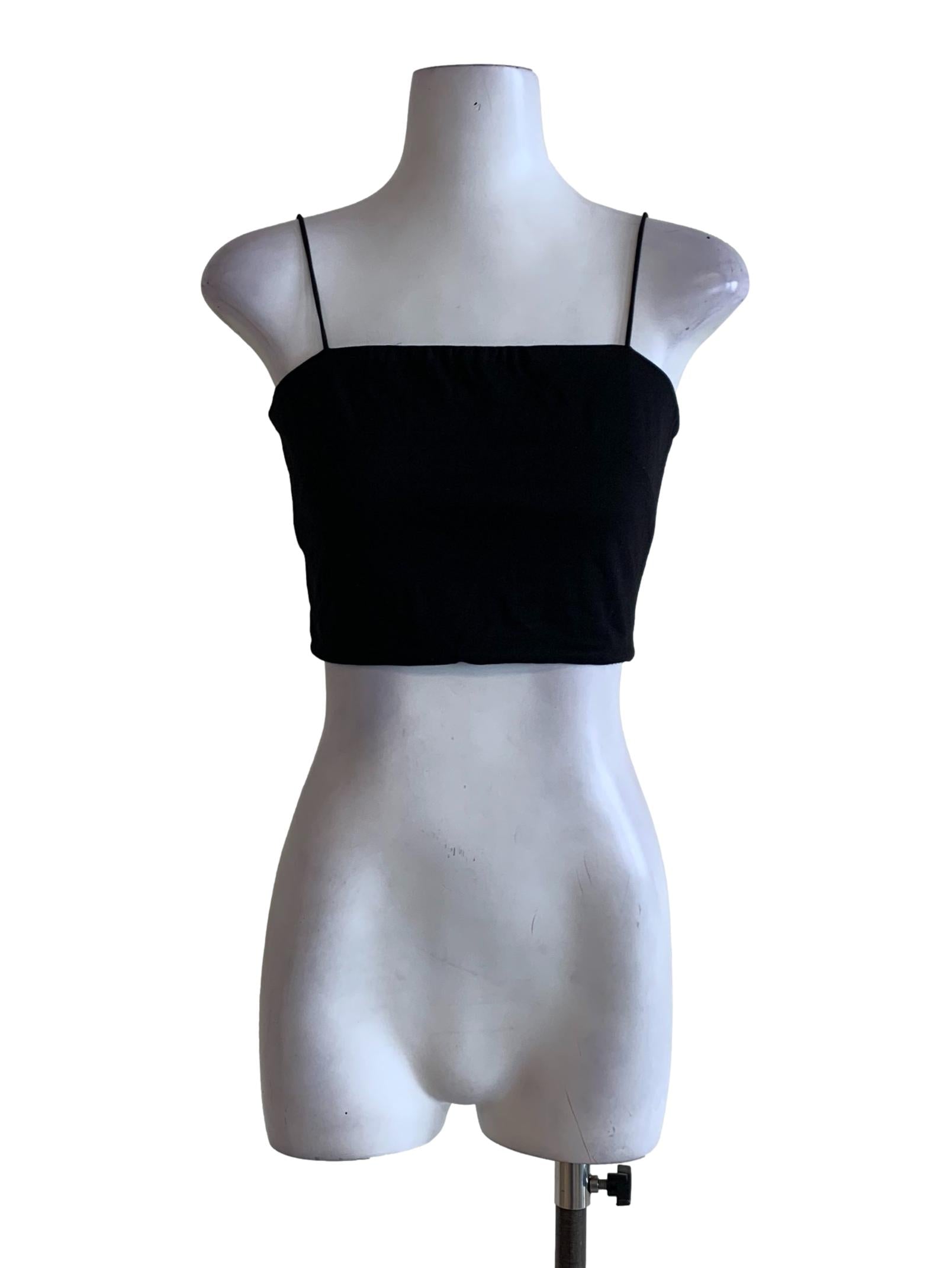 Black Spaghetti Strap Tube Top