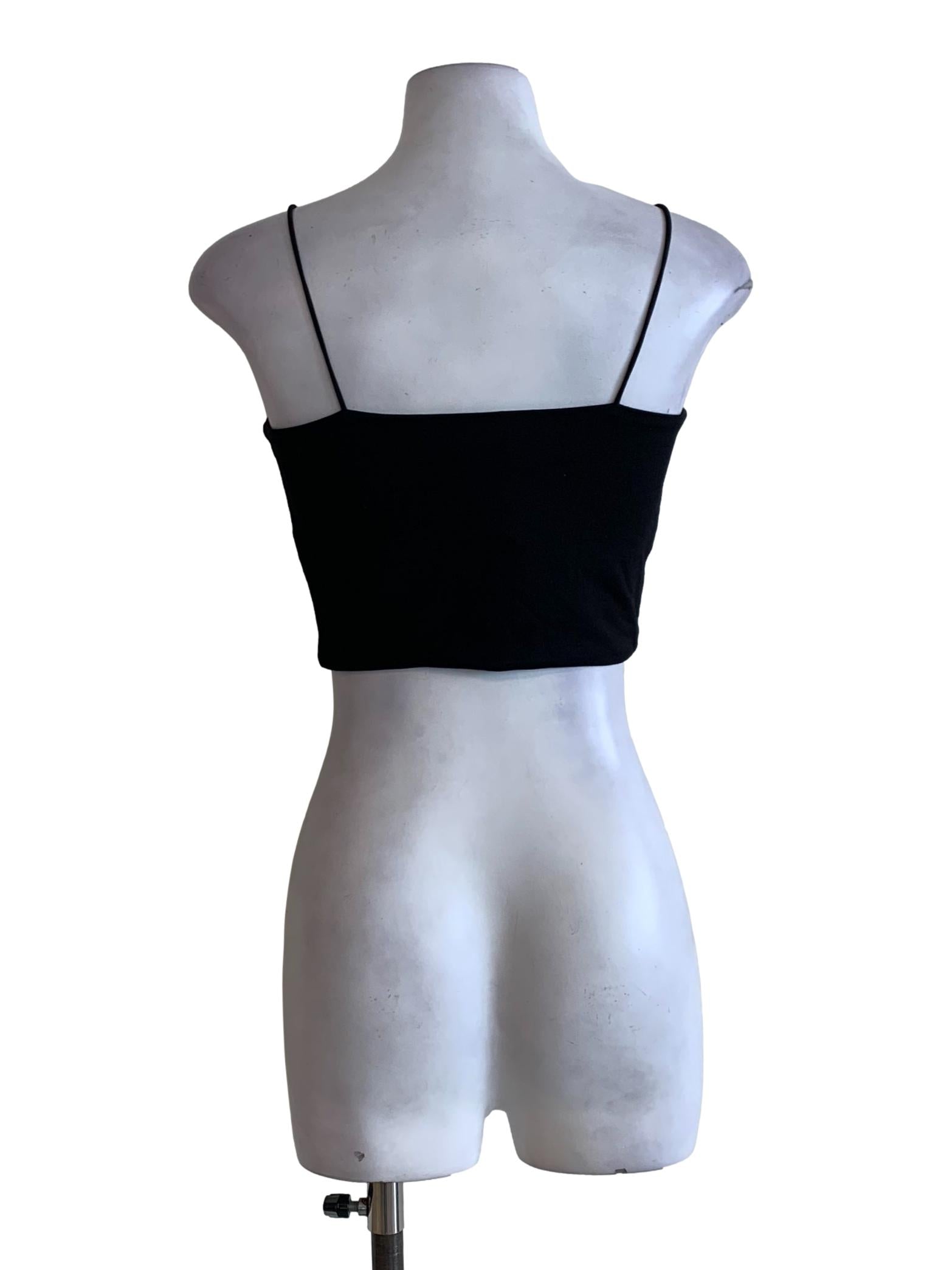 Black Spaghetti Strap Tube Top