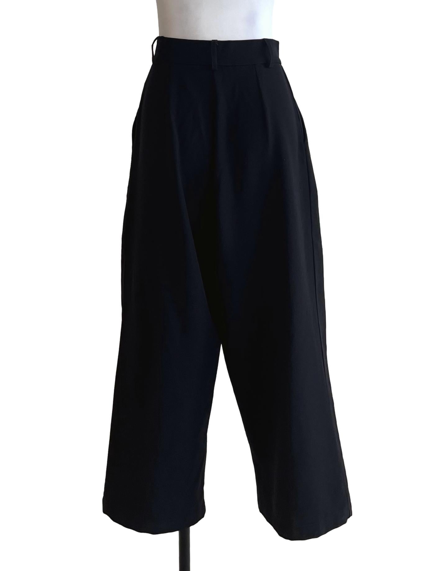 Black High-Waisted Formal Pants