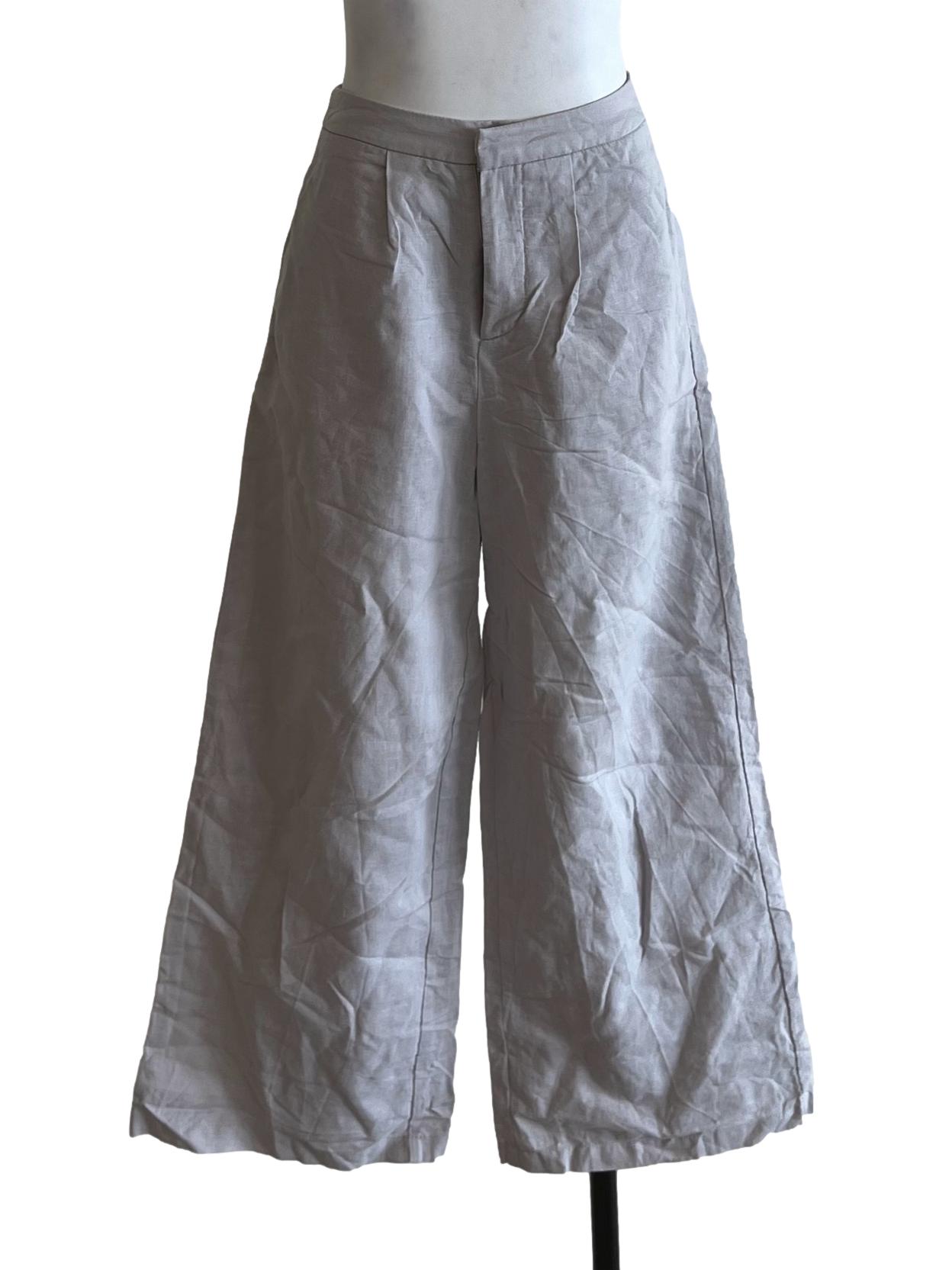 Coin Grey Plain Formal Pants
