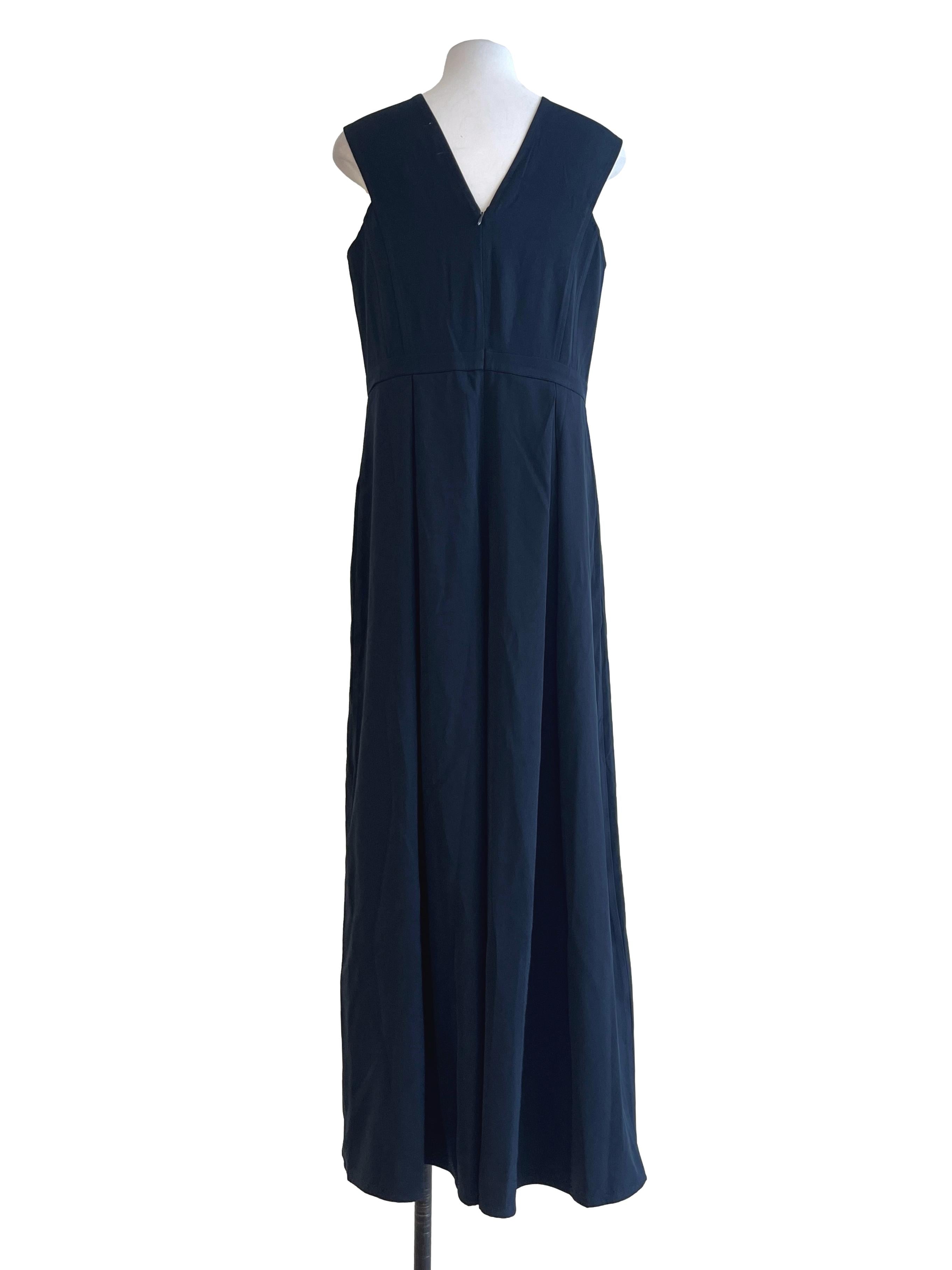 Denim Blue V Neck Jumpsuit