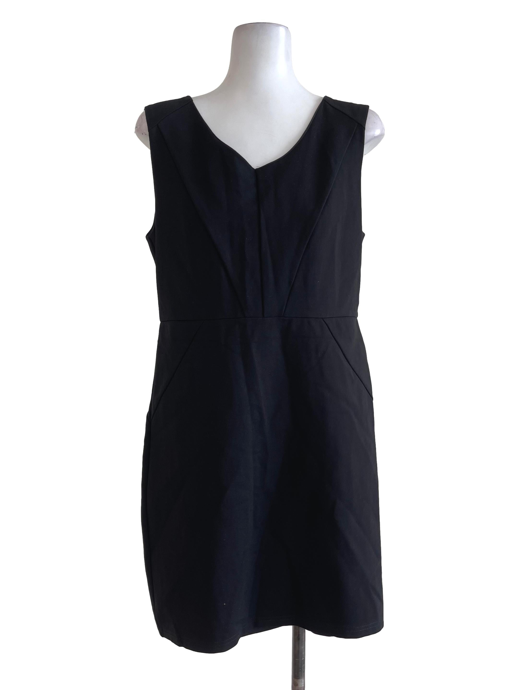 Black Back Zip Dress