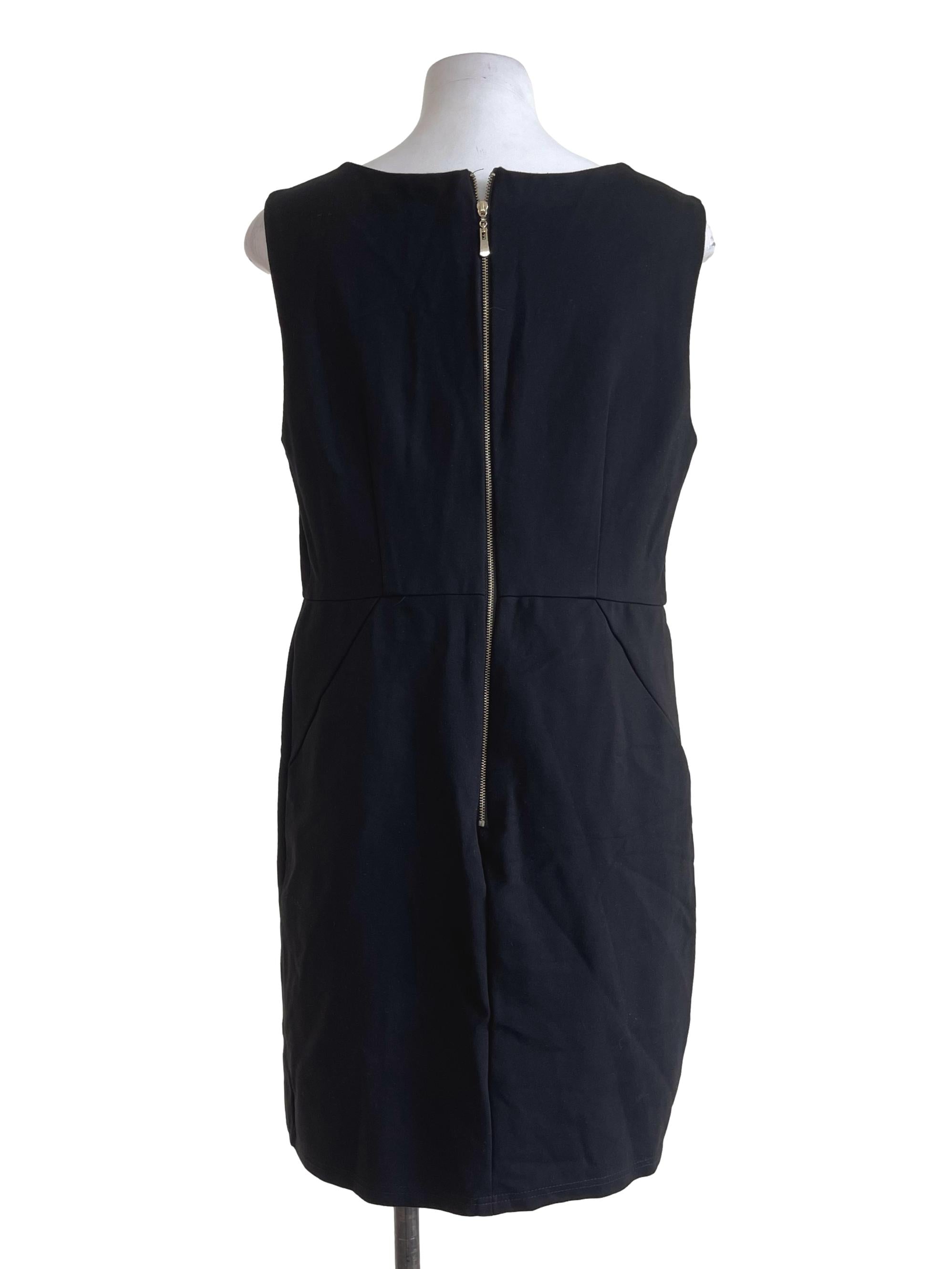 Black Back Zip Dress