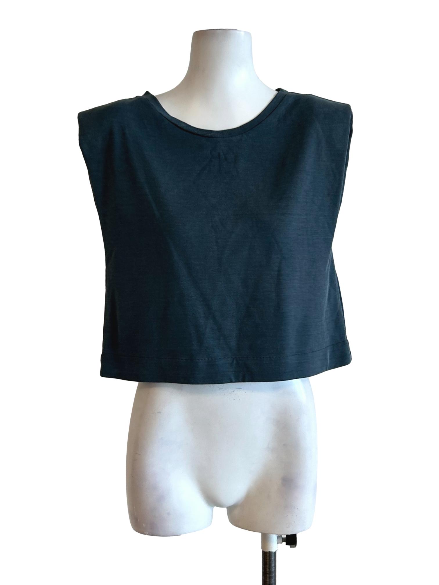 Teal Blue Sleeveless Top