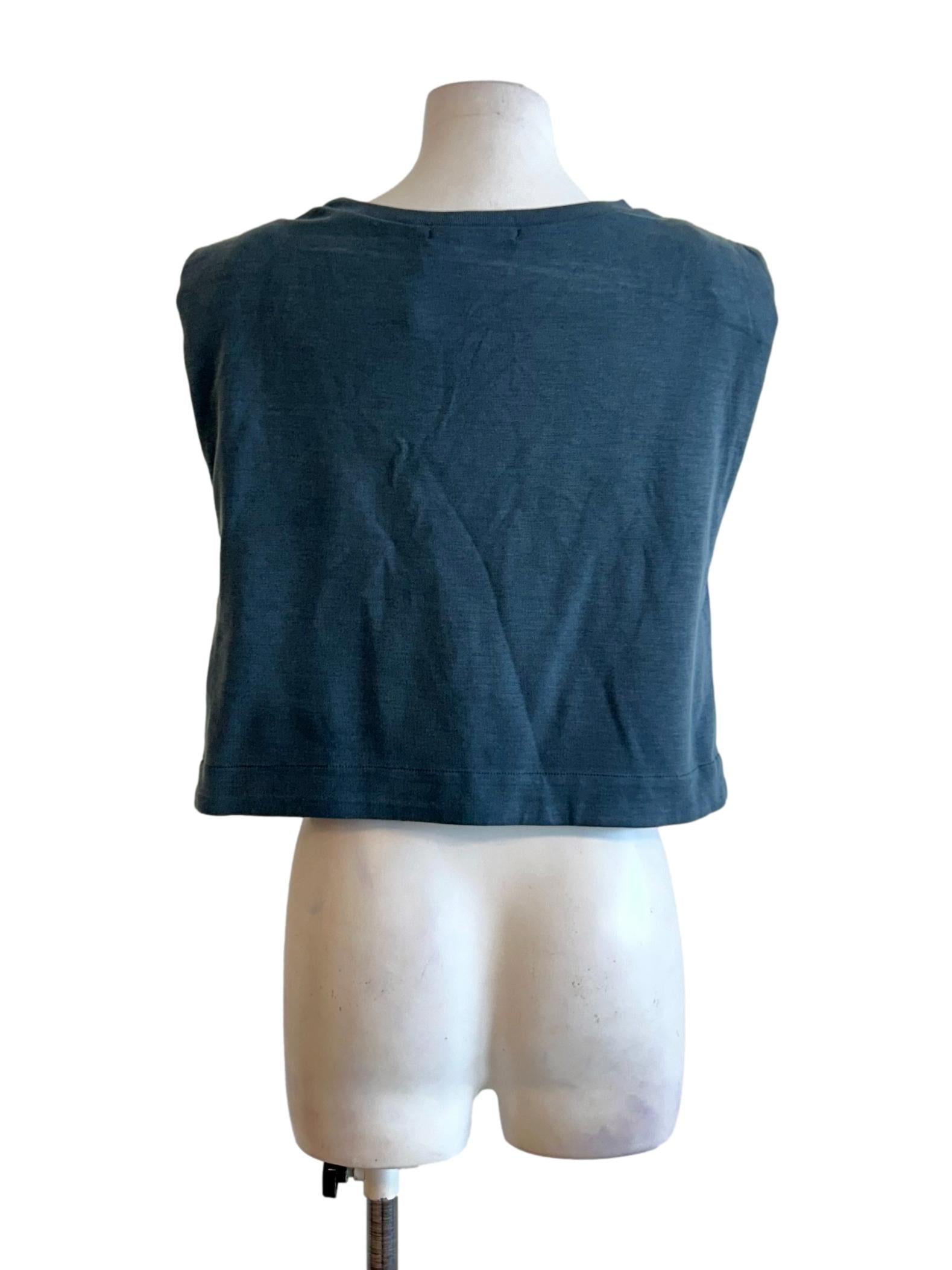 Teal Blue Sleeveless Top