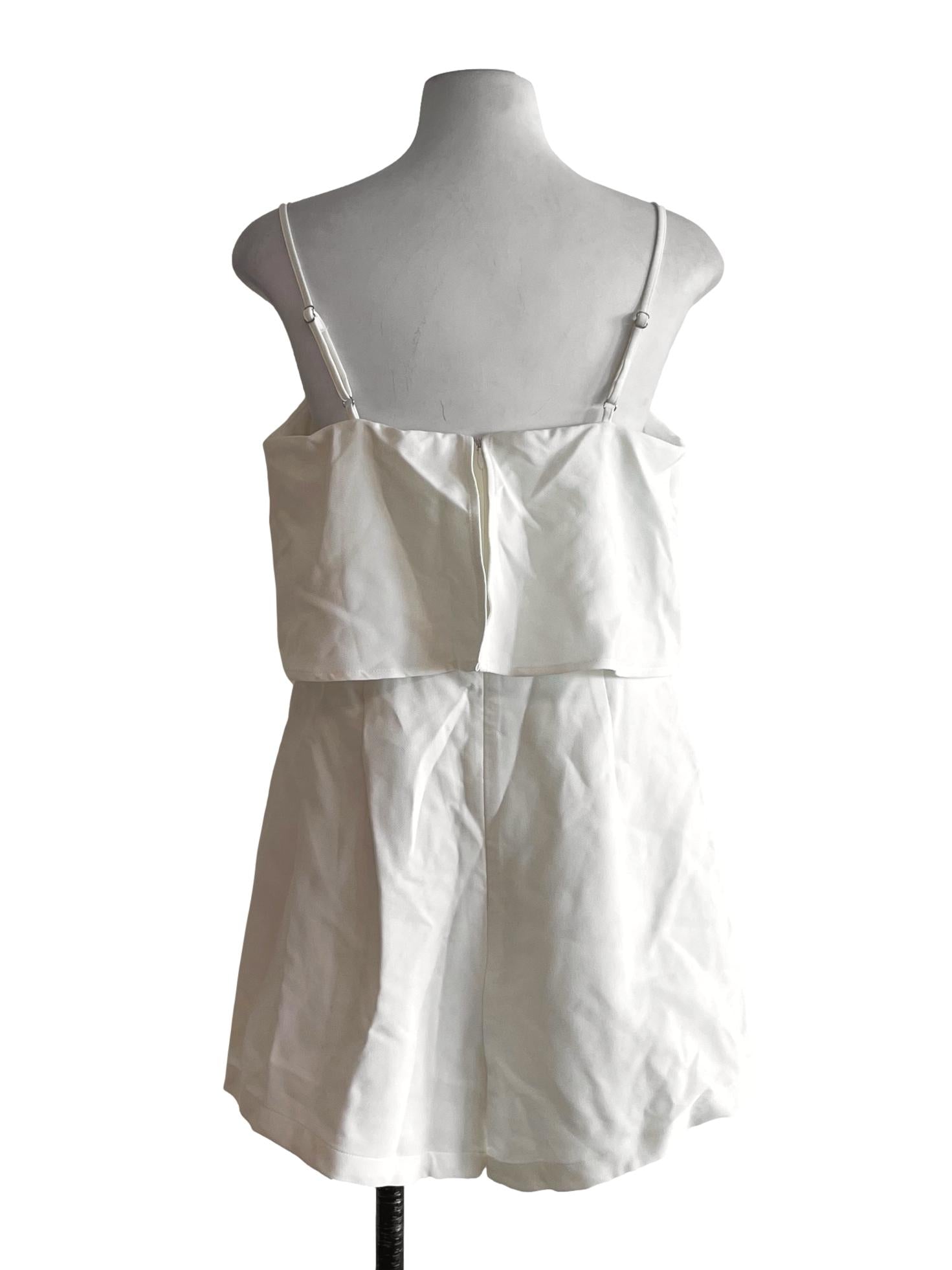 White Spaghetti Strap Romper
