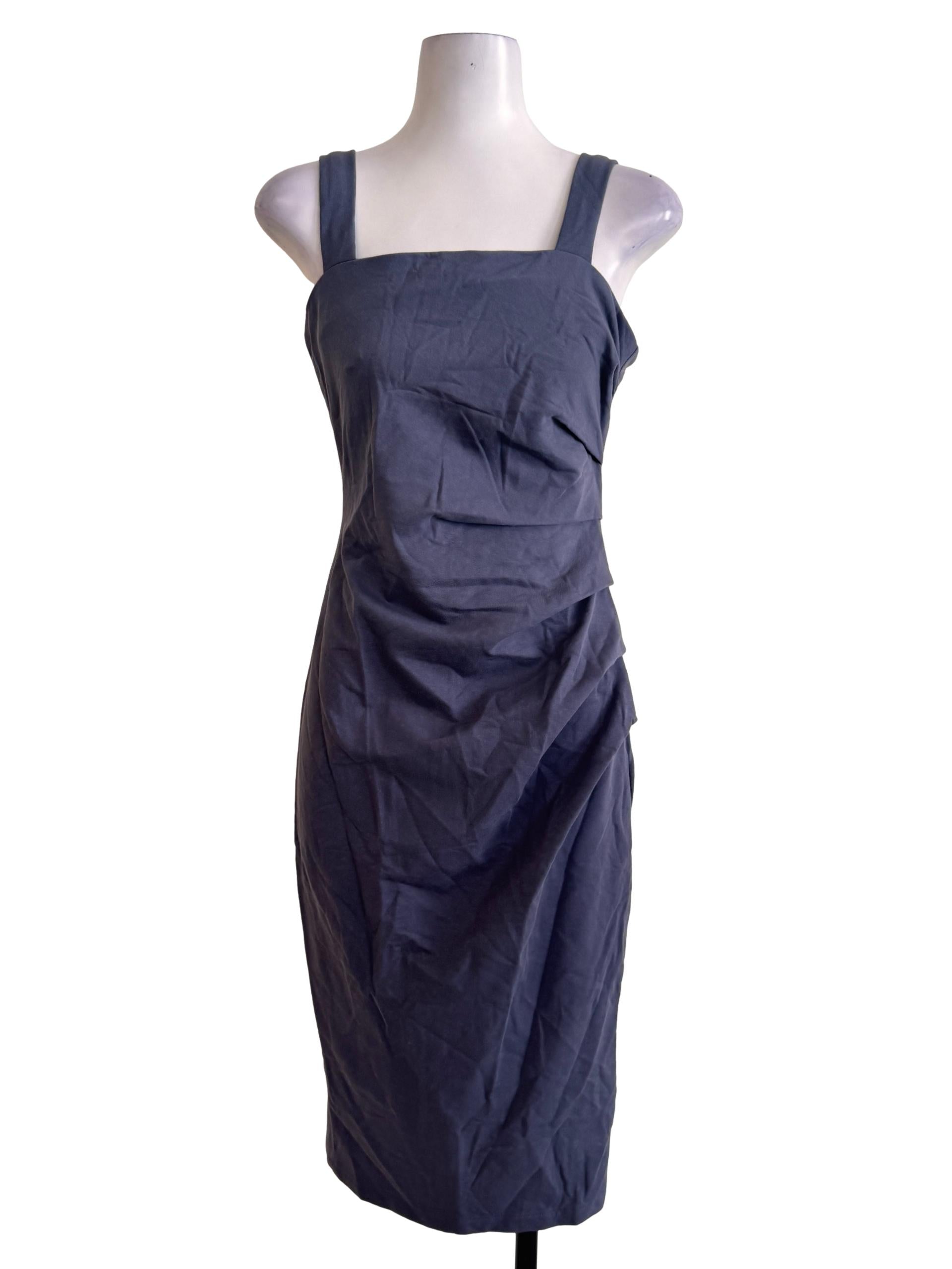 Spruce Blue Ruched Bodycon Dress