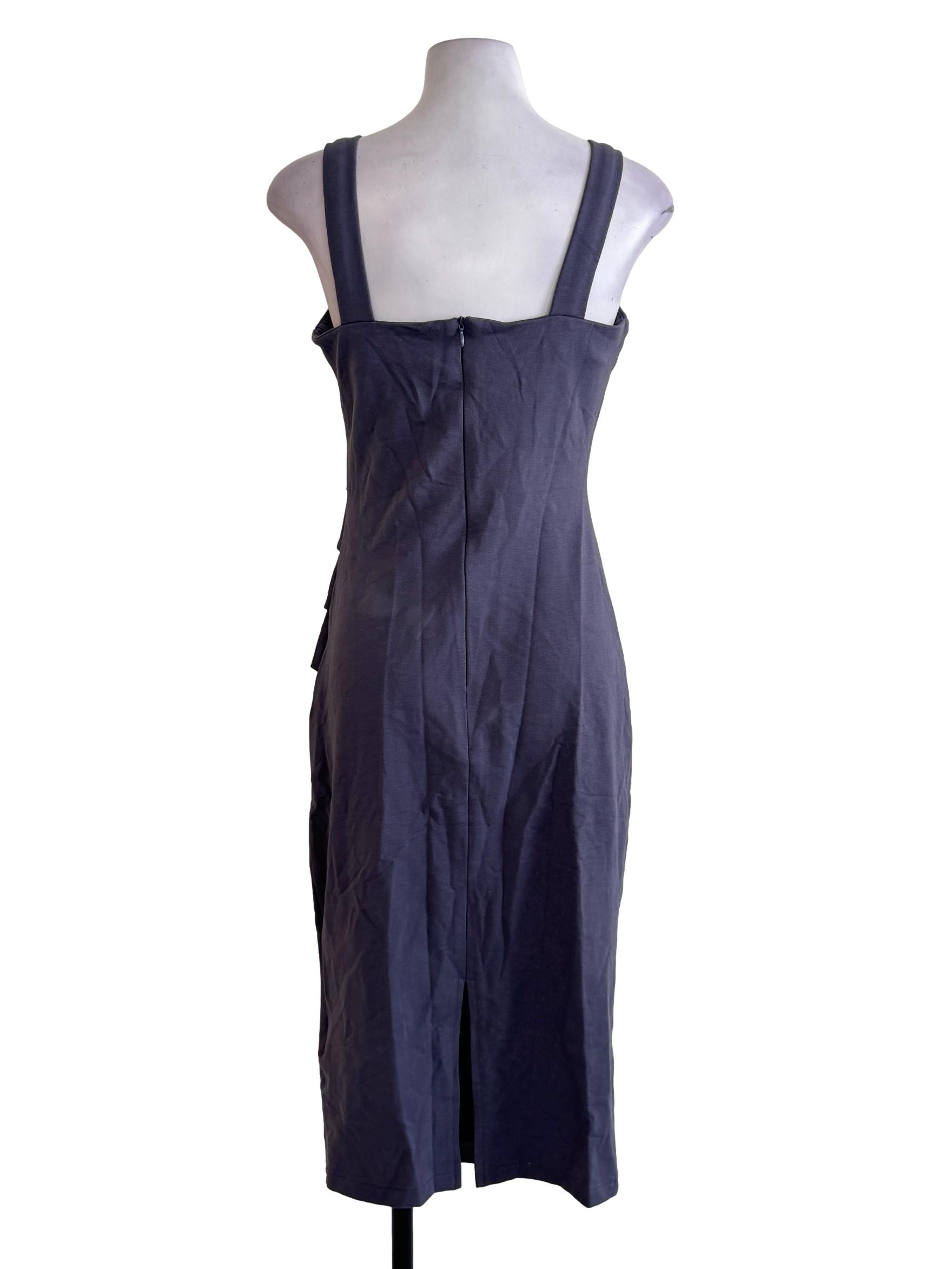 Spruce Blue Ruched Bodycon Dress