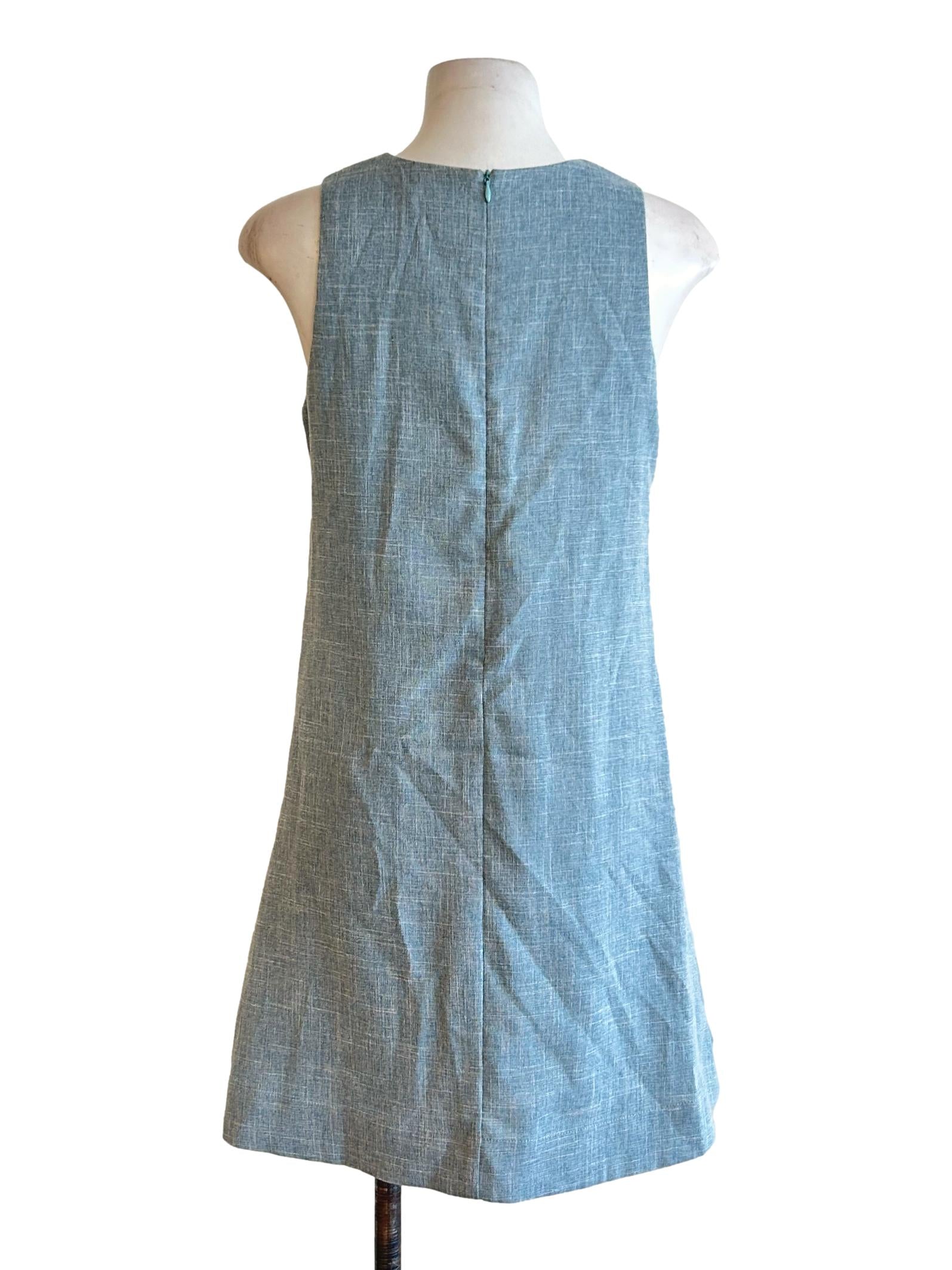 Blue Heather Sleeveless Dress