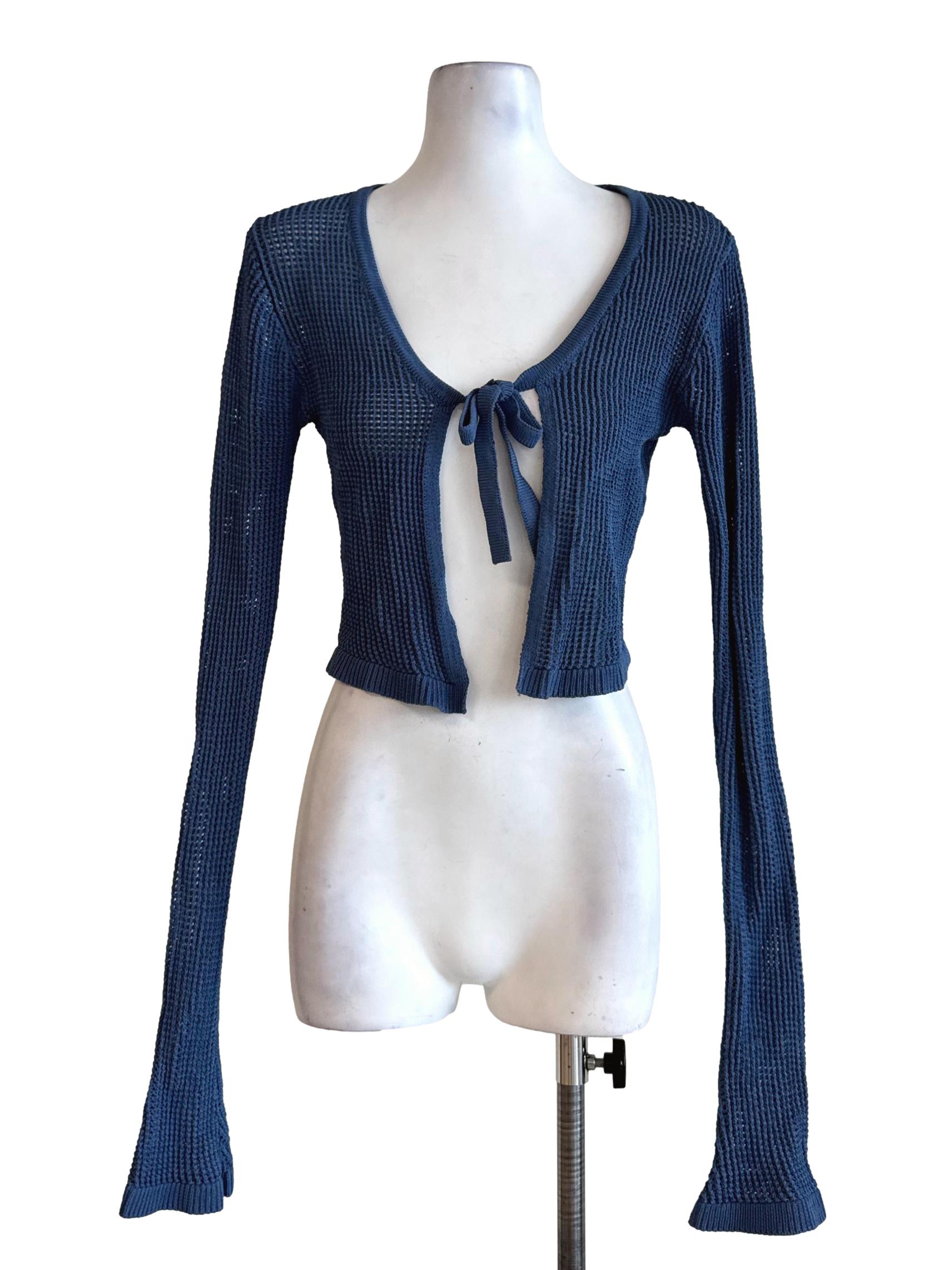 Deep Blue Fish Net Outer