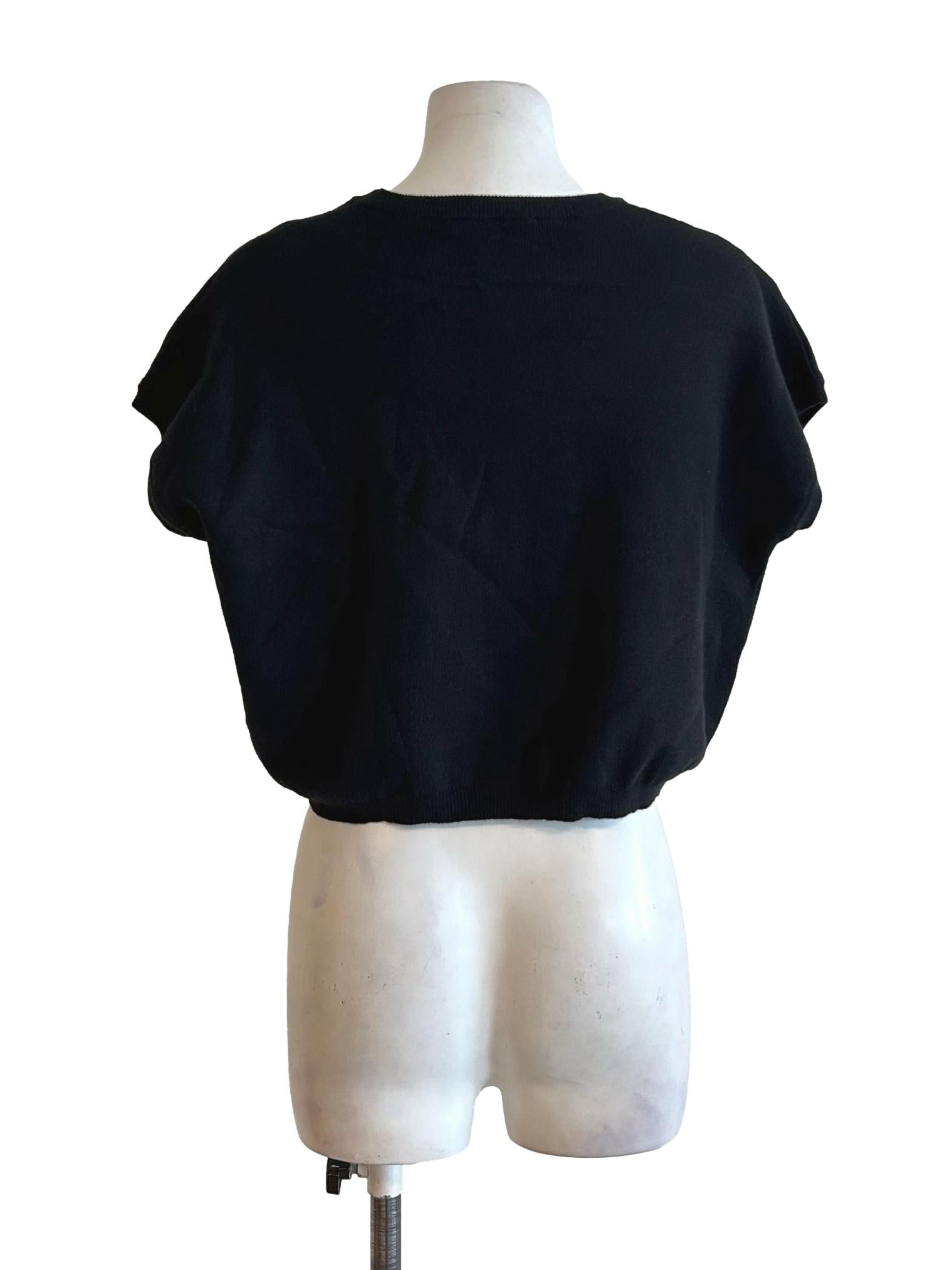 Jet Black Sleeveless Top