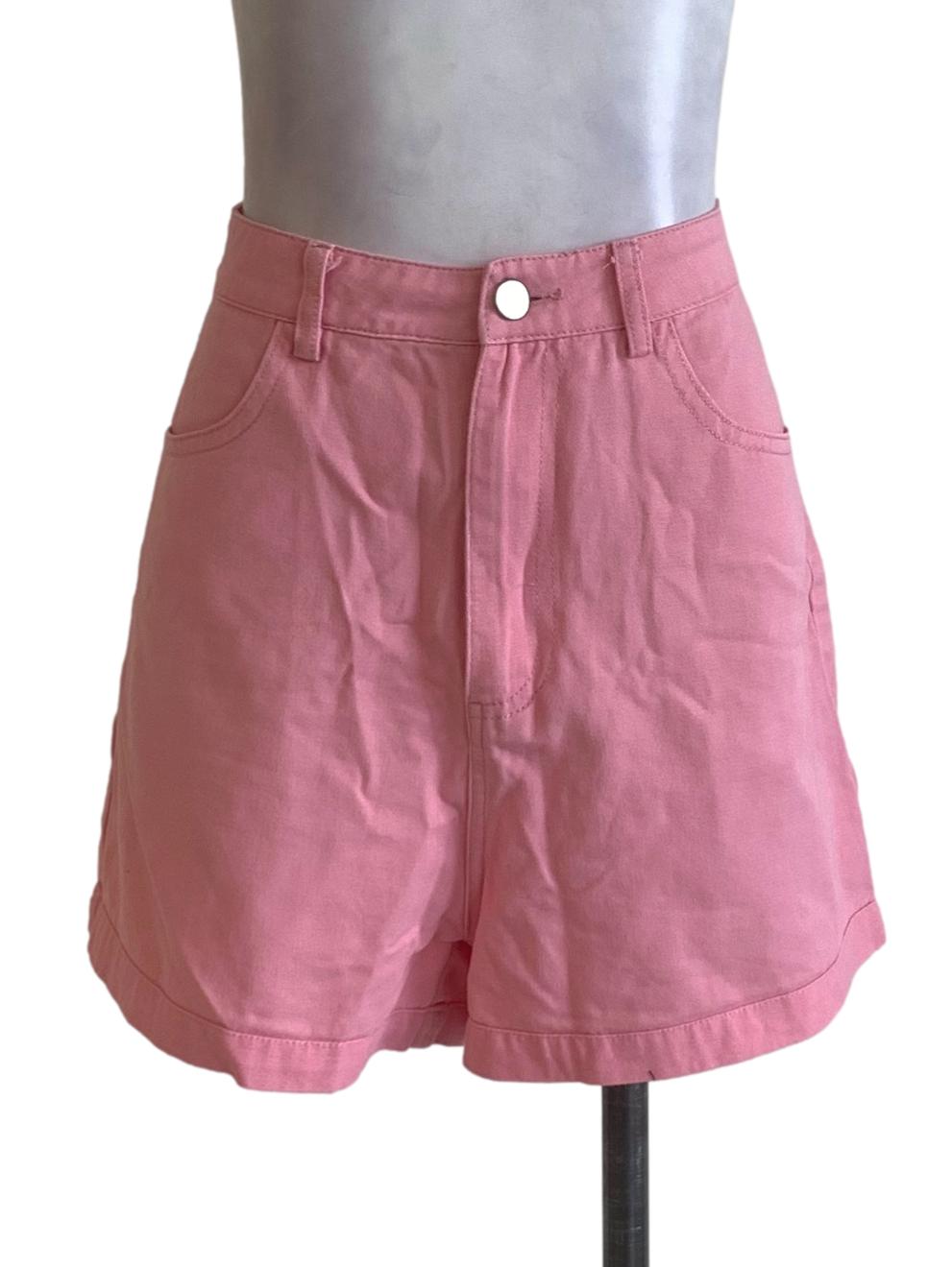 Rose Pink Basic Short Pants