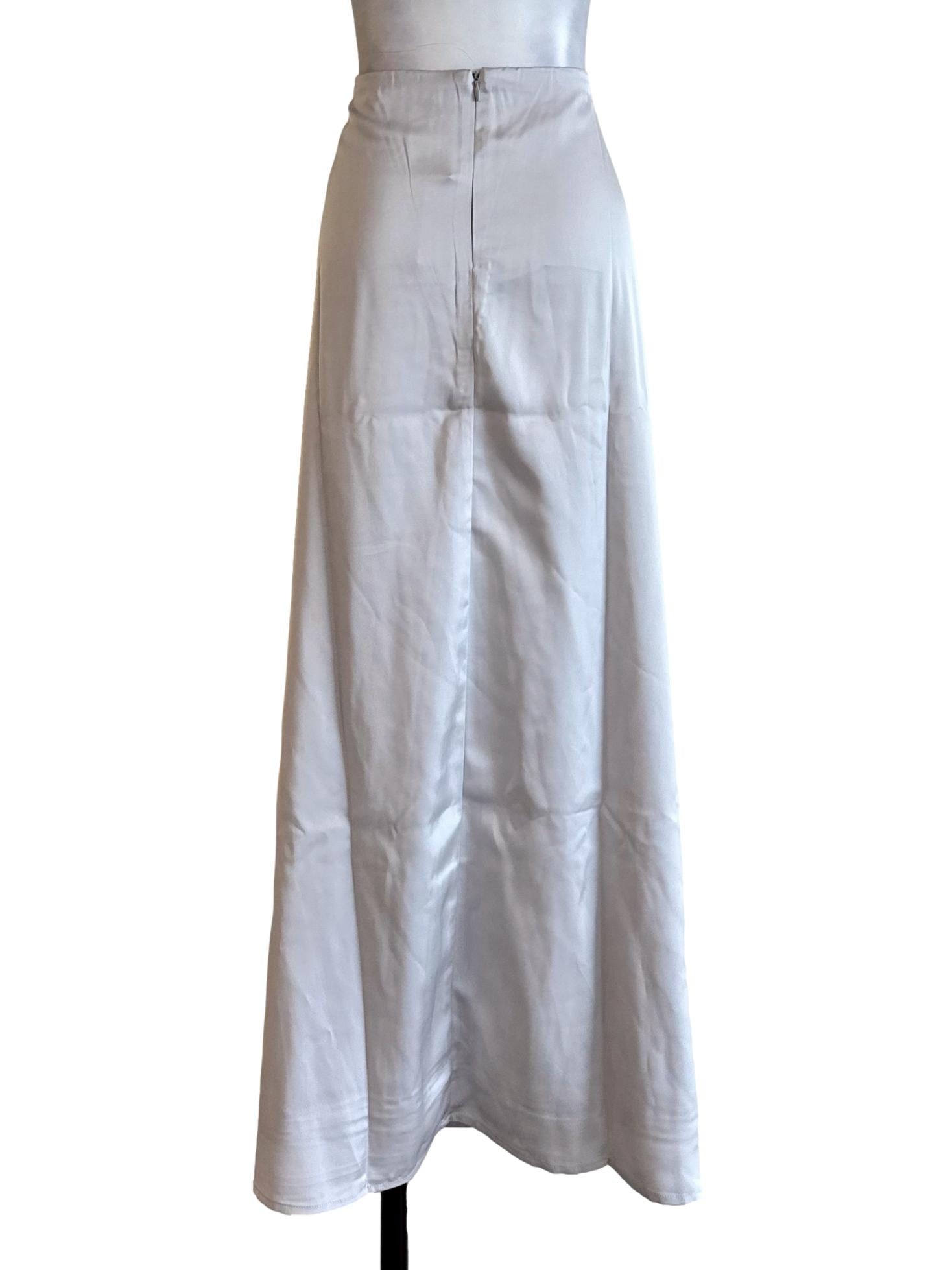 Silver A-Line Skirt