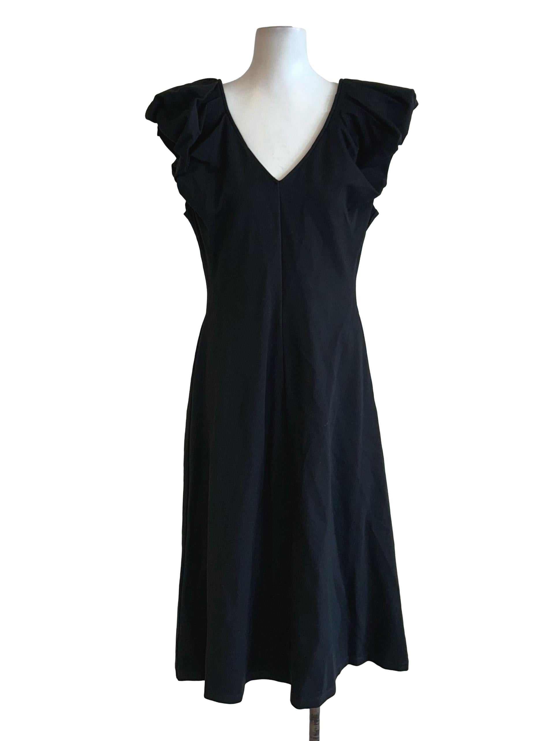 Raven Black V-Neckline Dress LB