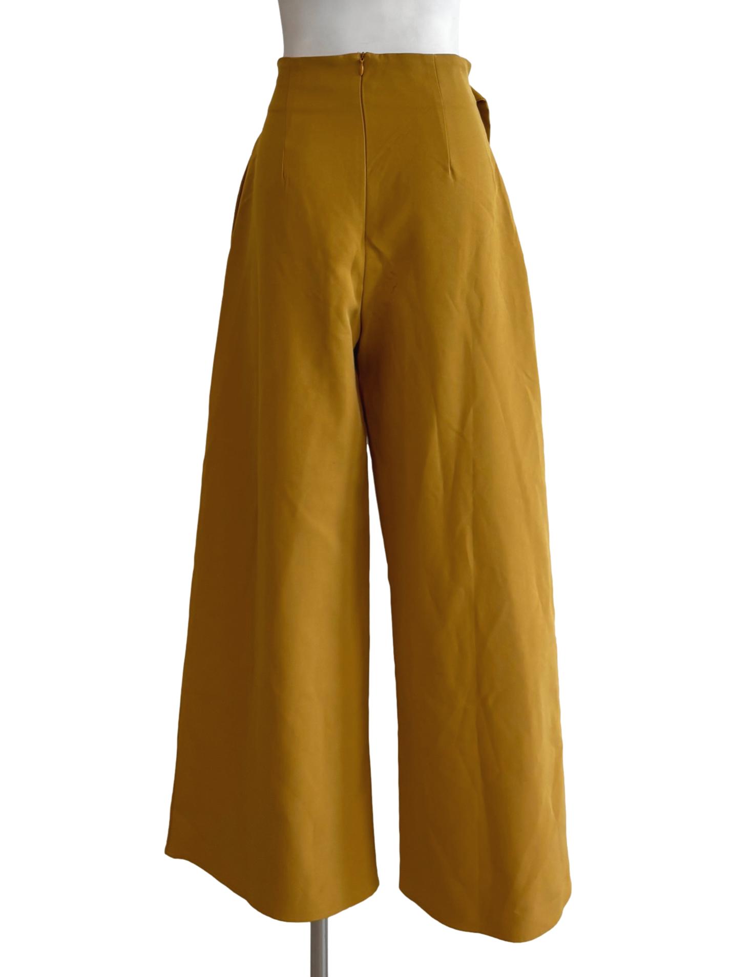 Gold Yellow Wide Leg Pants YHF
