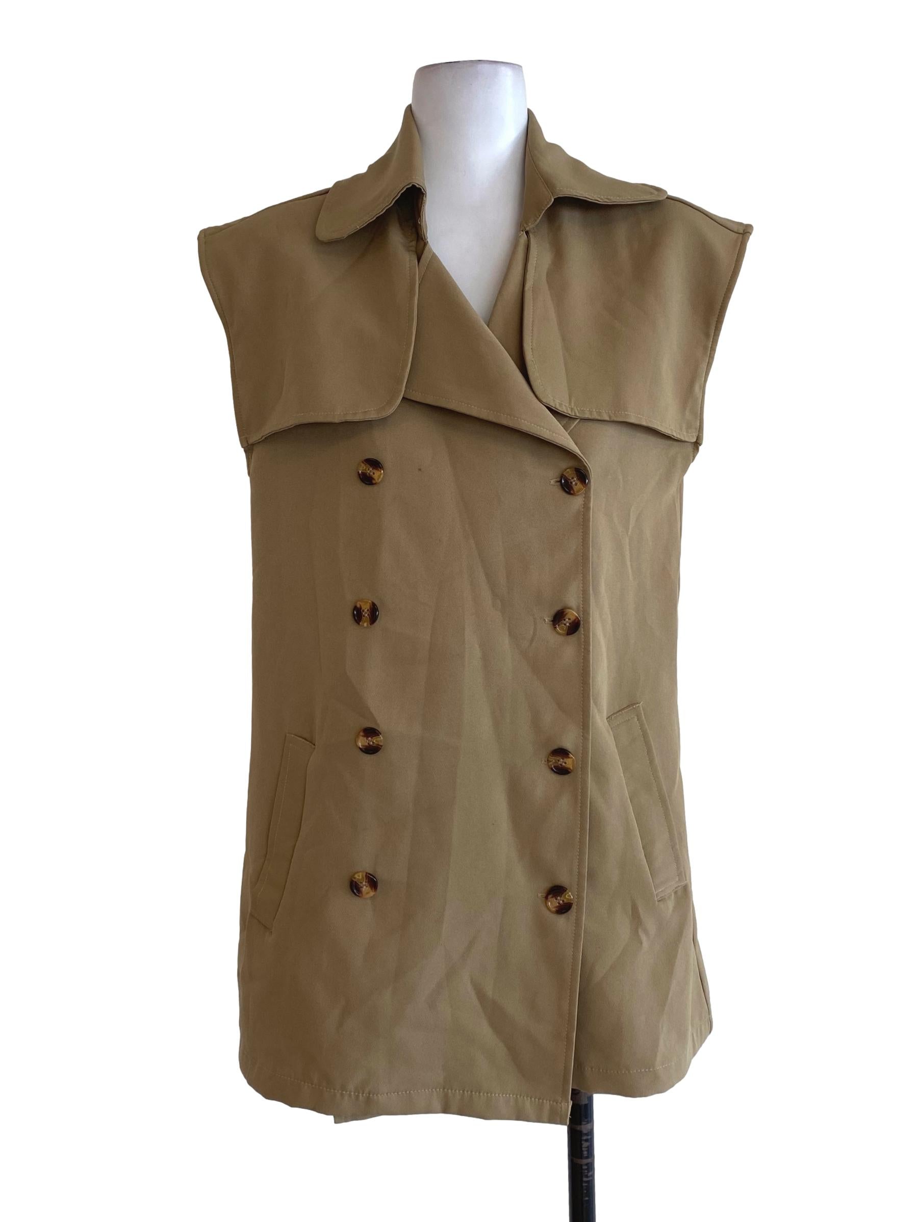 Peanut Double Breasted Dress