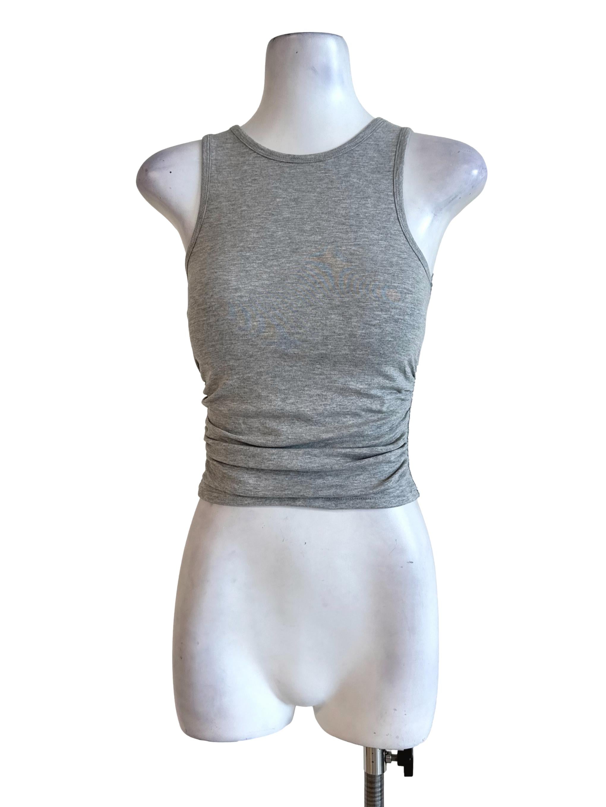 Stone Grey Padded Top