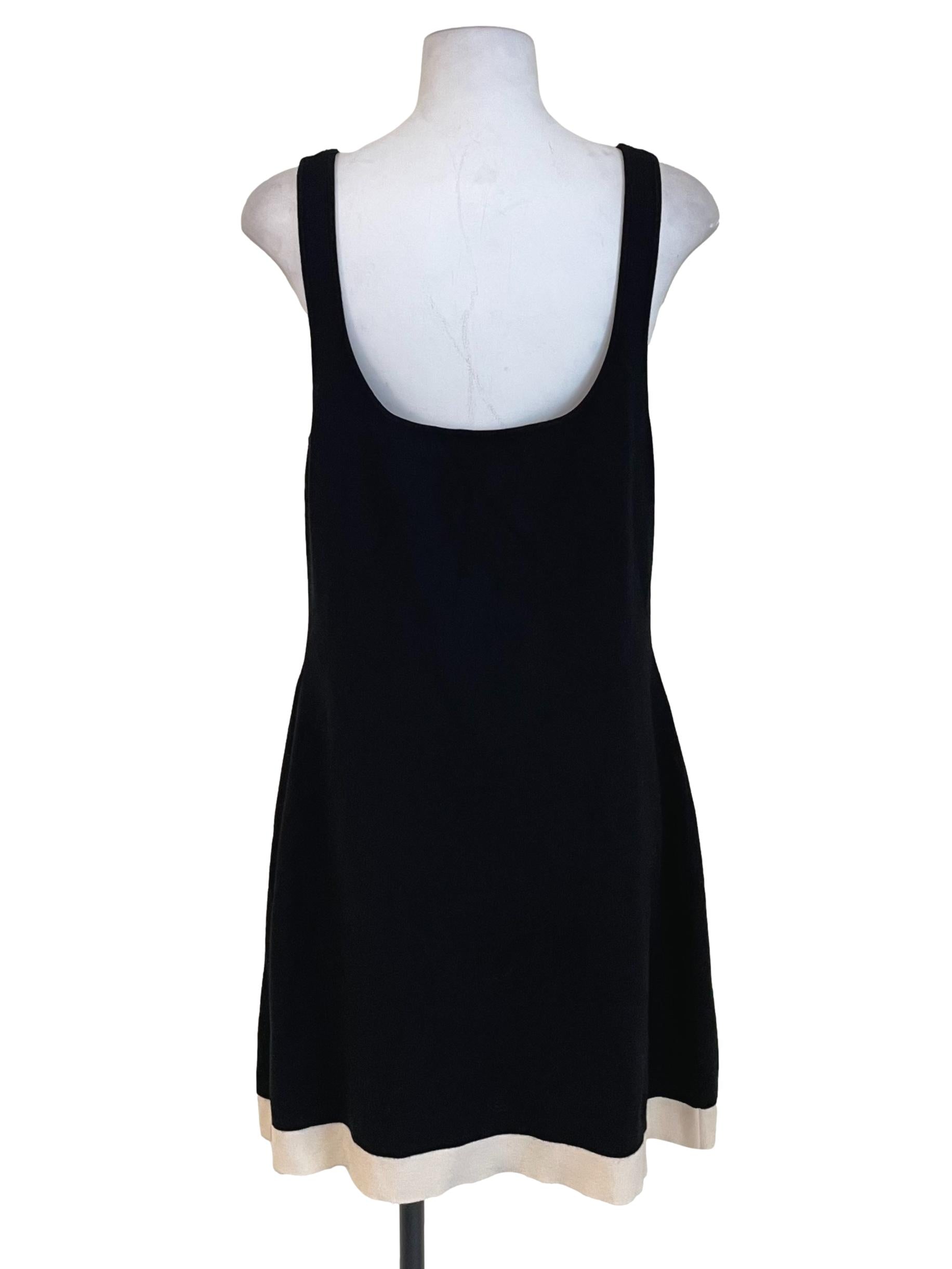 Black A-Line Knit Dress