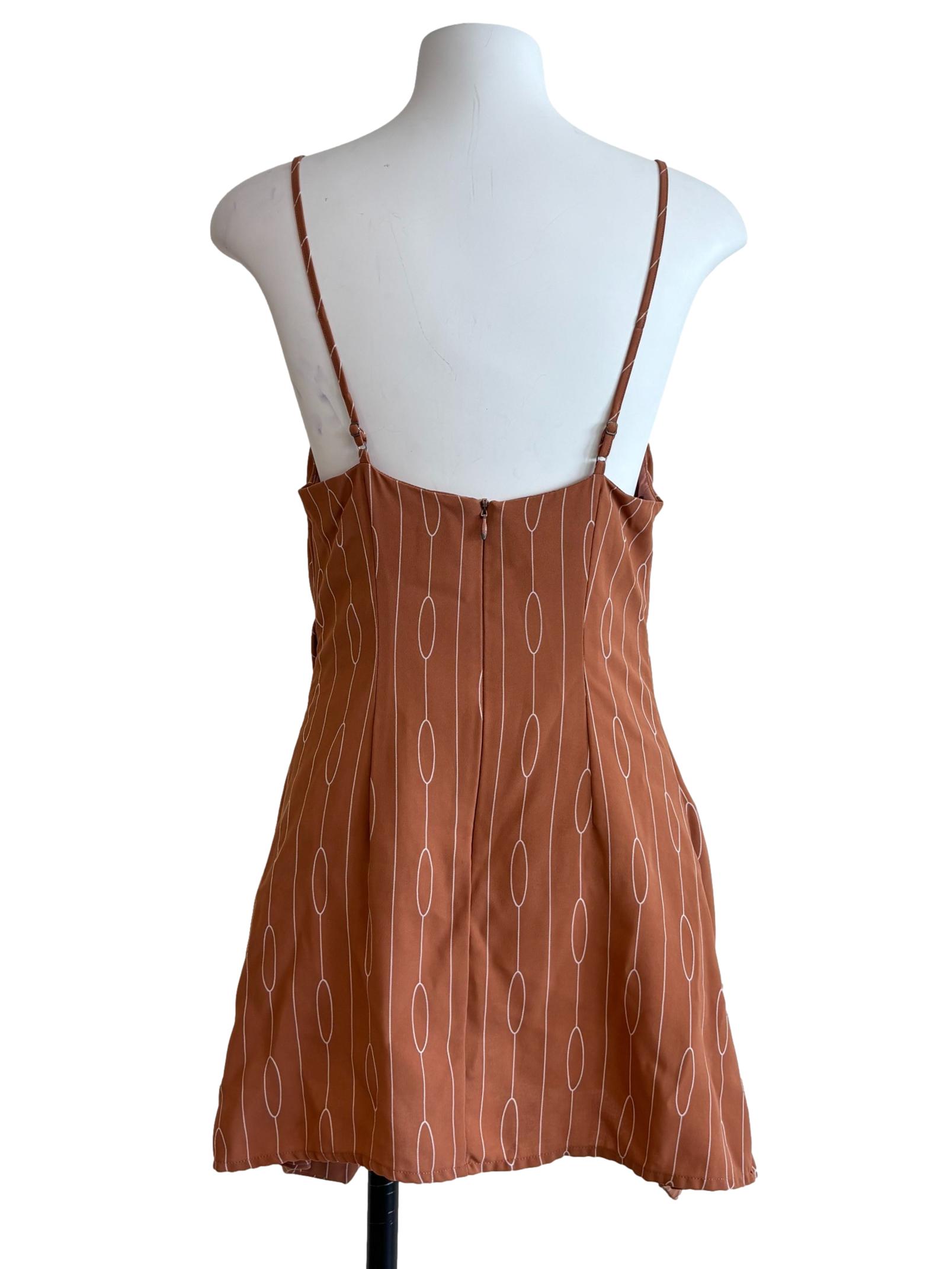 Adobe Brown Front Twist Top