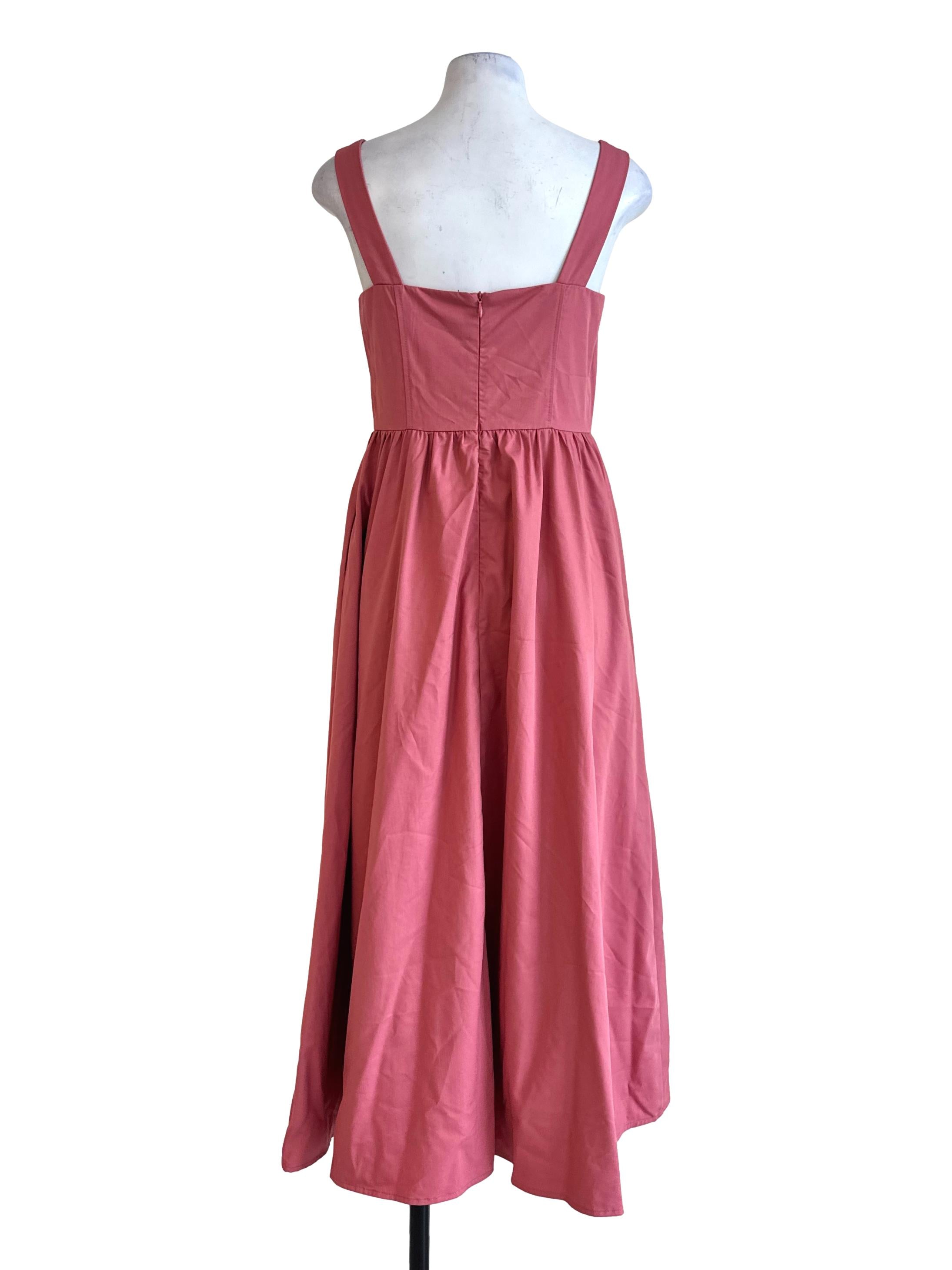 Guava Pink Apron Dress