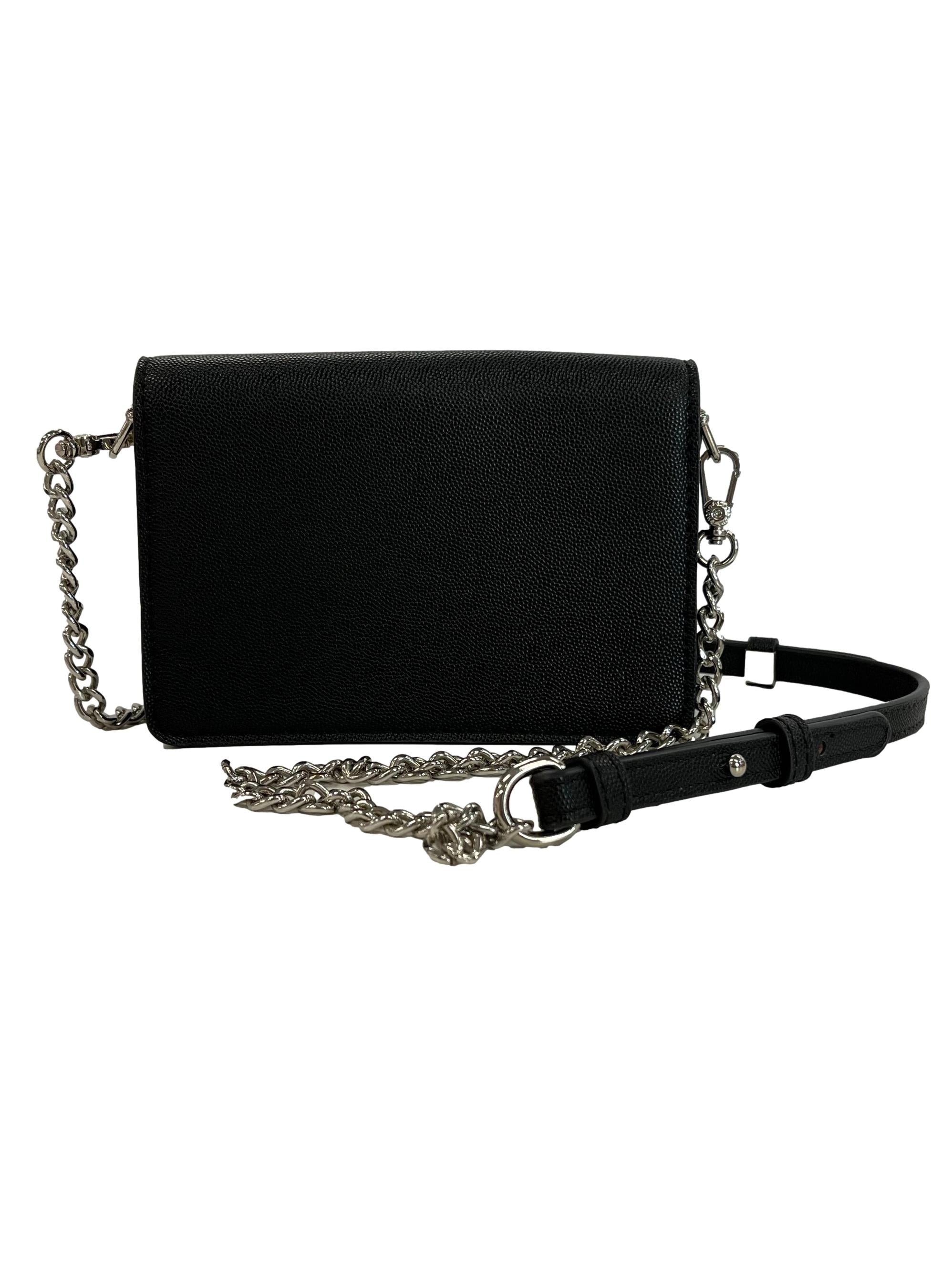Black Chain Strap Crossbody Bag