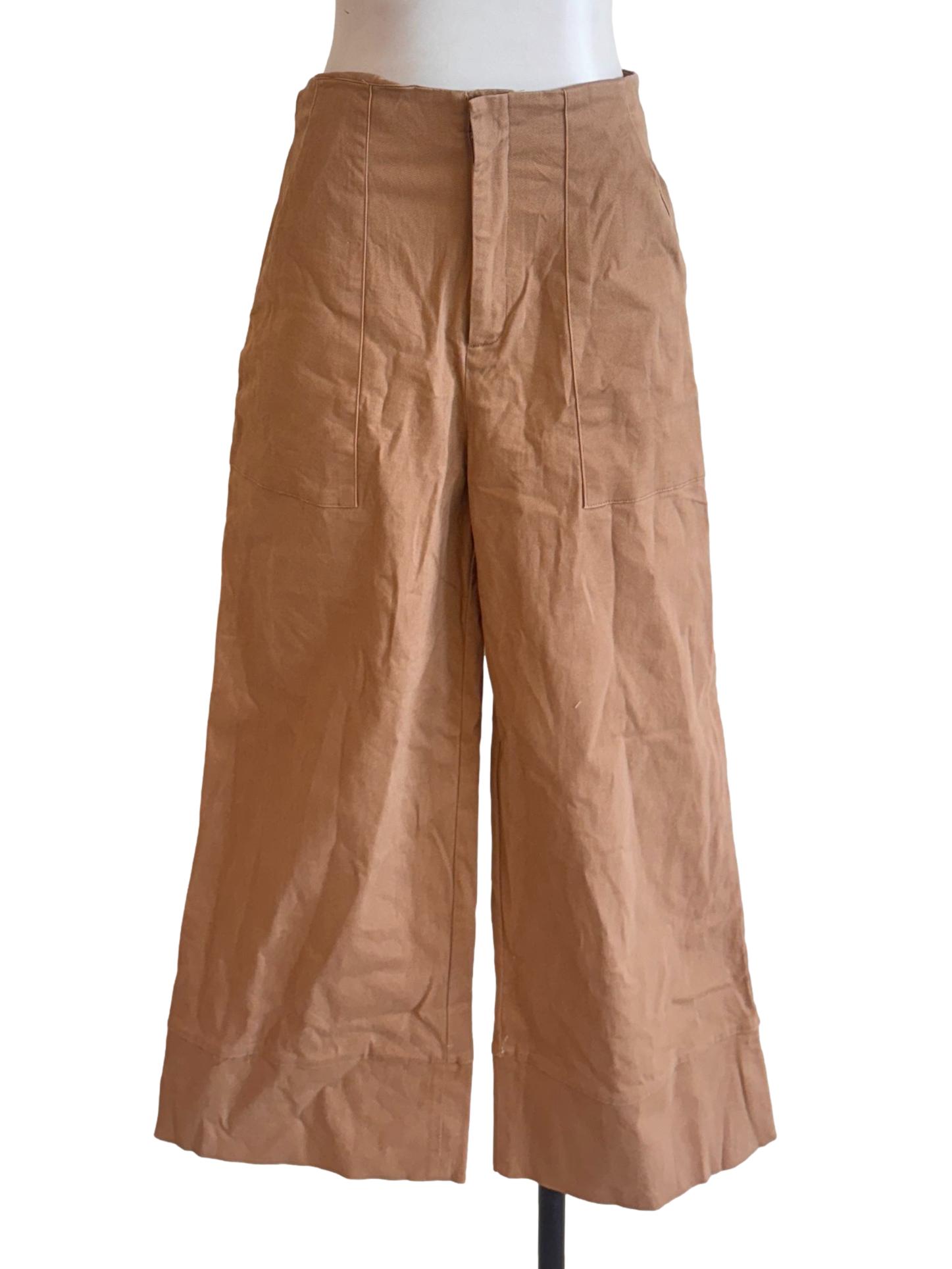 Tawny Brown High Waisted Pants